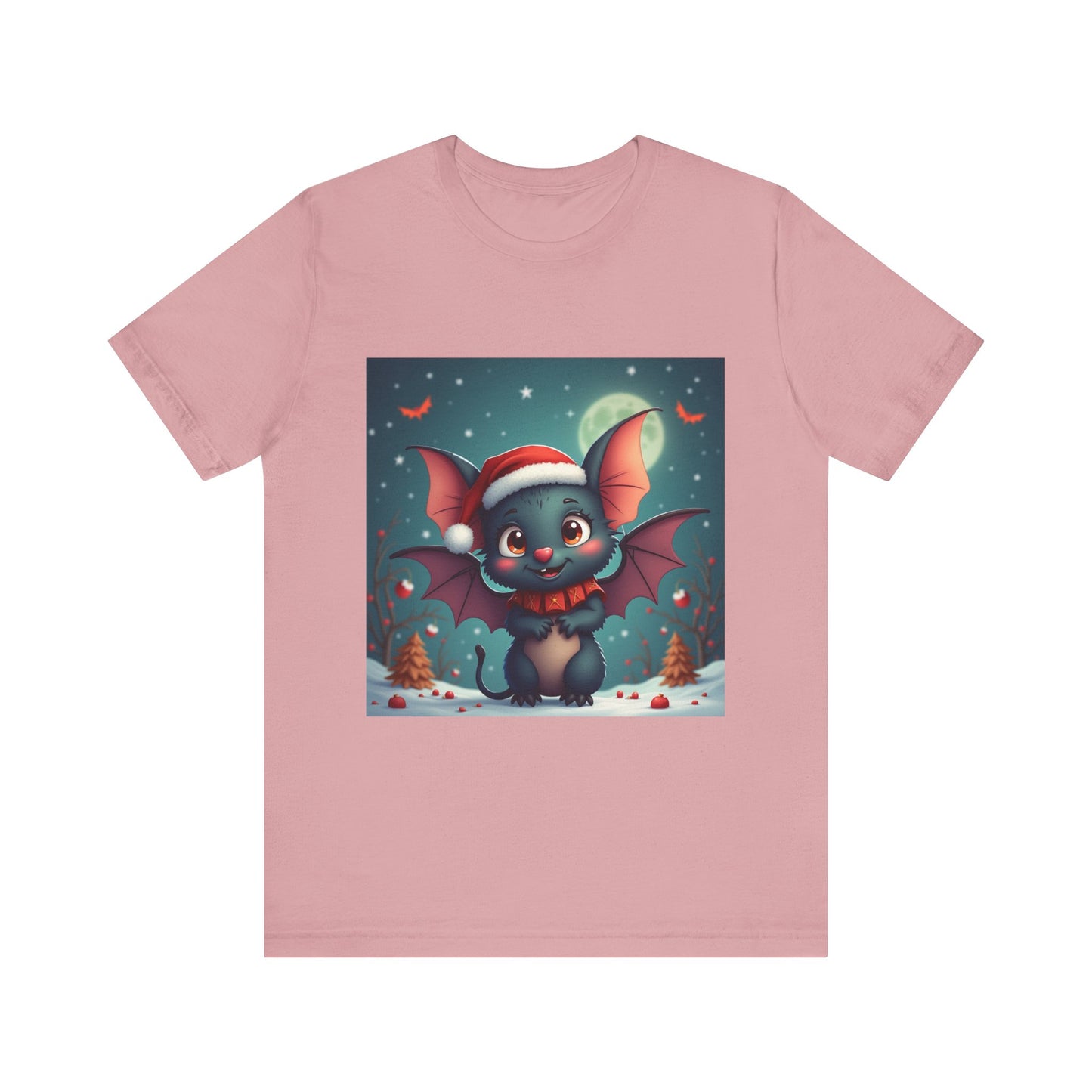 Cartoon Festive Bat Unisex Jersey Tee