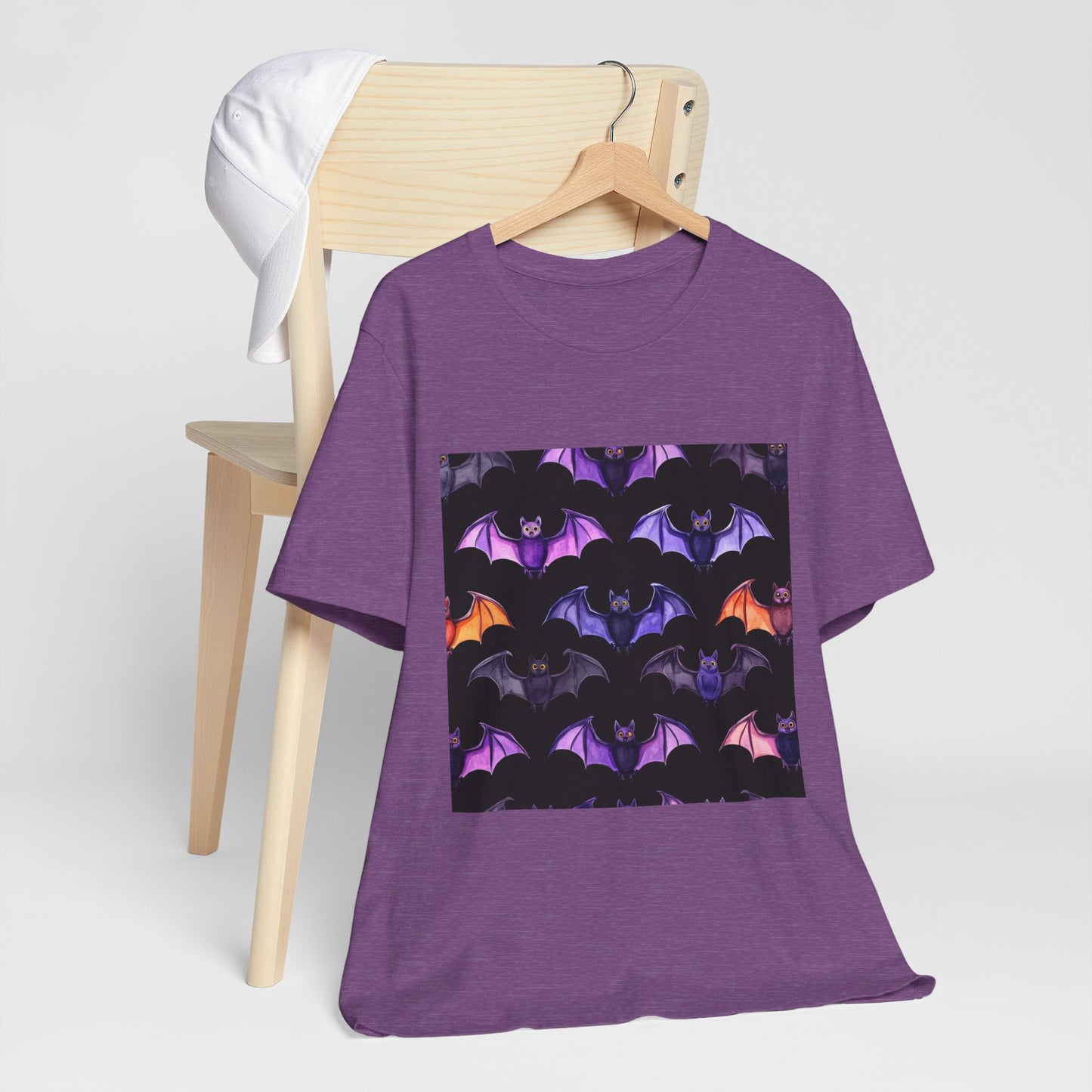 Cute Bat Pattern Unisex Jersey Short Sleeve Tee