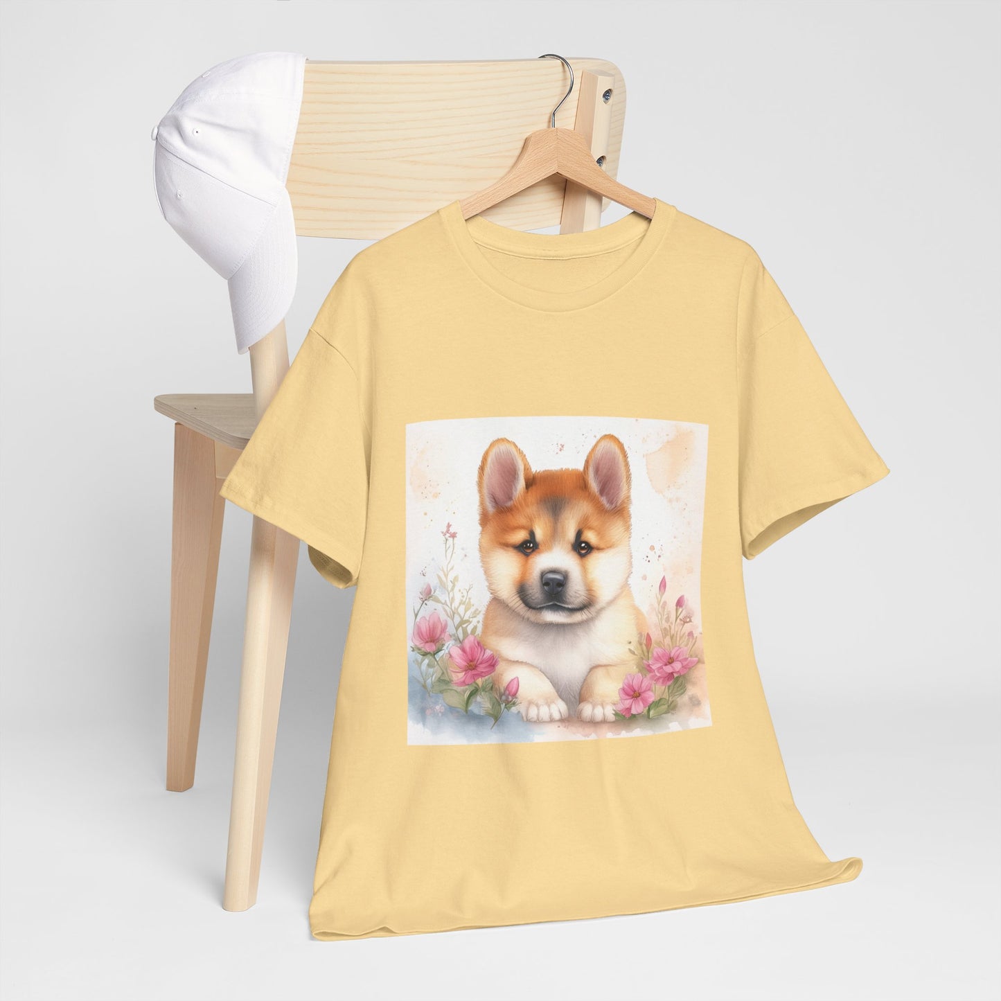 Akita Puppy Unisex Heavy Cotton Tee