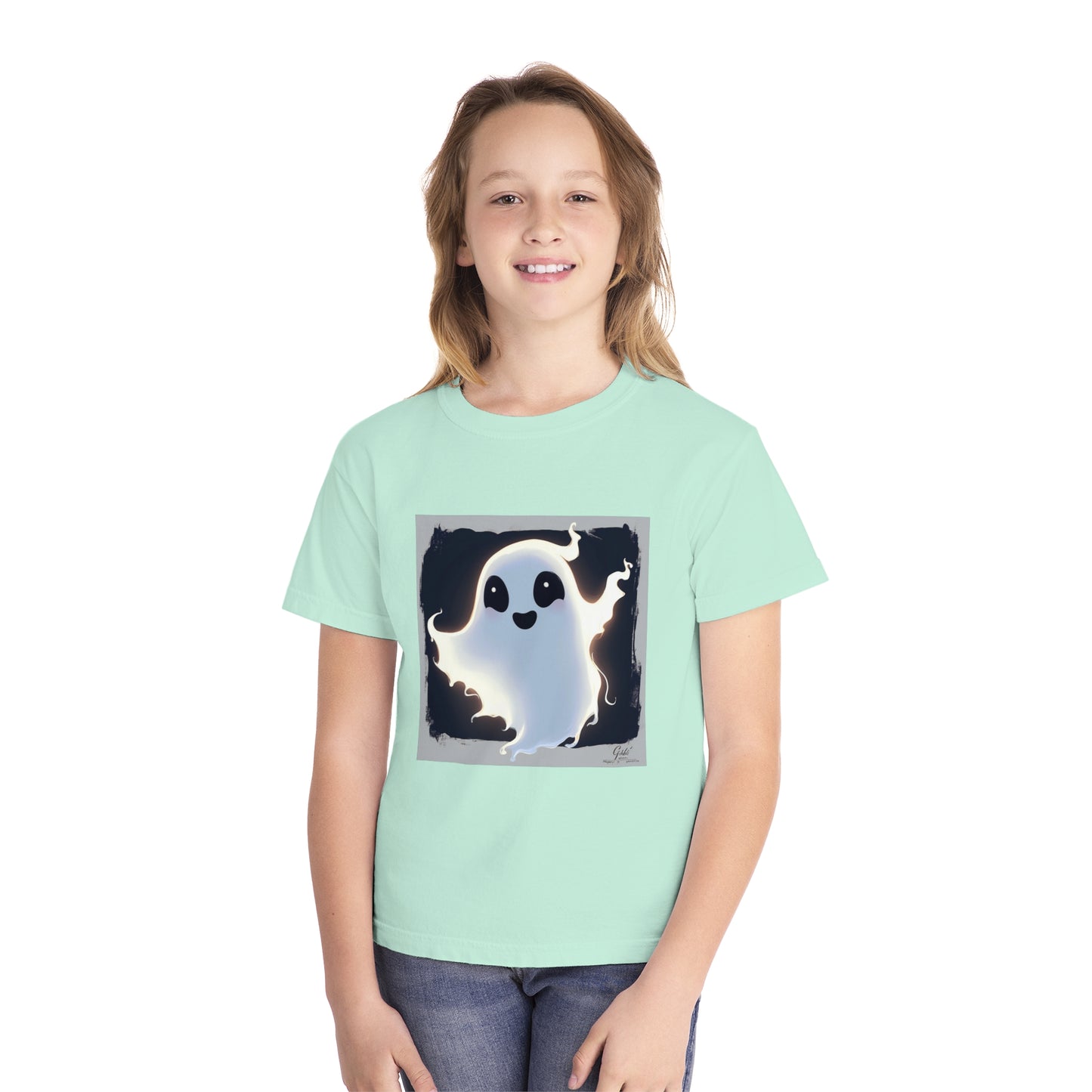 Cute Happy Ghost Youth Midweight Tee