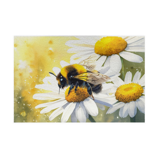 Bee Resting on a Daisy Puzzle (110, 252, 520, 1014-piece)