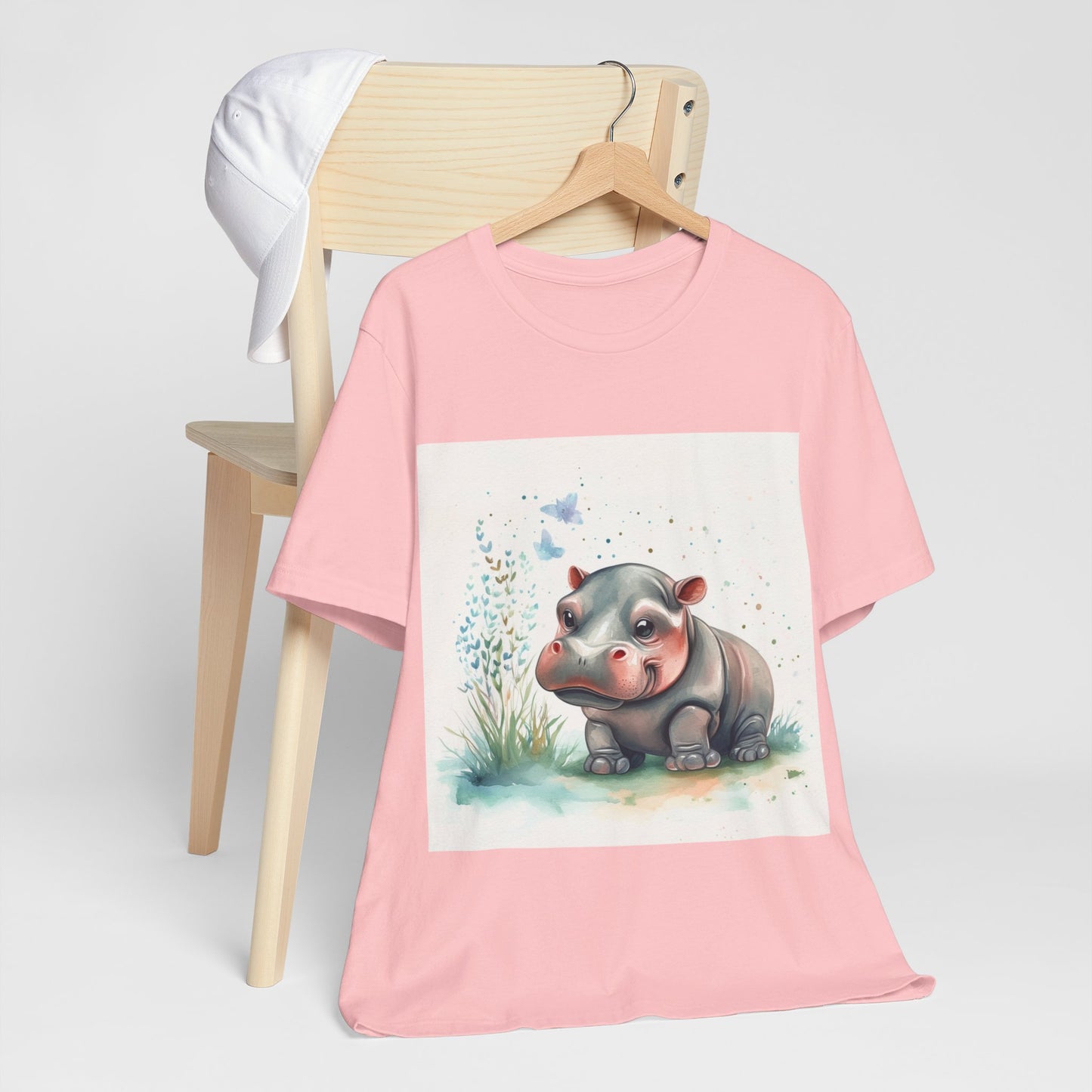 Adorable Hippo Unisex Jersey Short Sleeve Tee