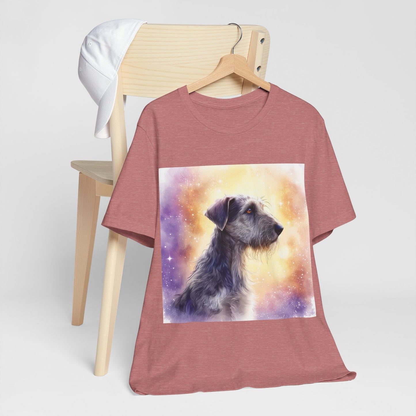 Watercolor Irish Wolf Hound Unisex Jersey Short Sleeve Tee