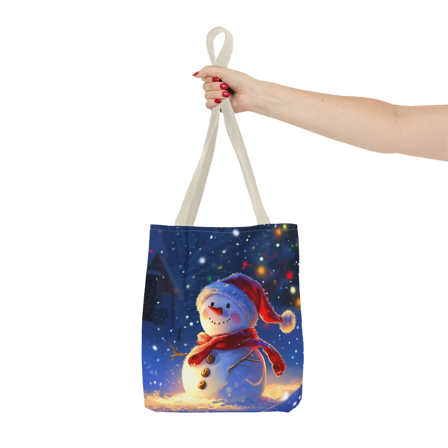 Cute Snowman Tote Bag (AOP)