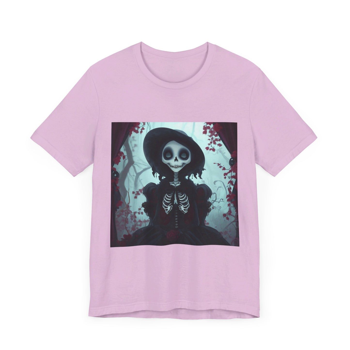 Dia de los muertos cartoon skeleton Unisex Jersey Short Sleeve Tee