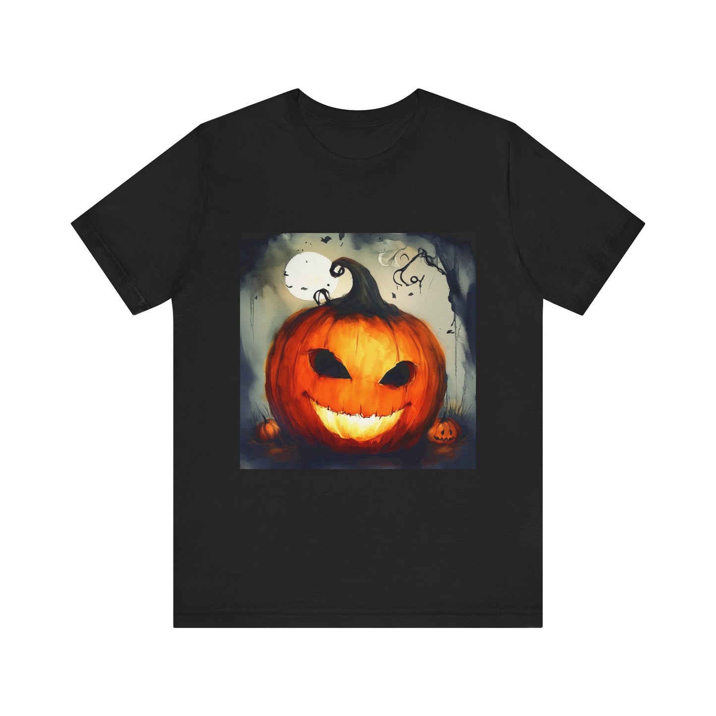 Spooky Jack o Lantern Unisex Jersey Short Sleeve Tee