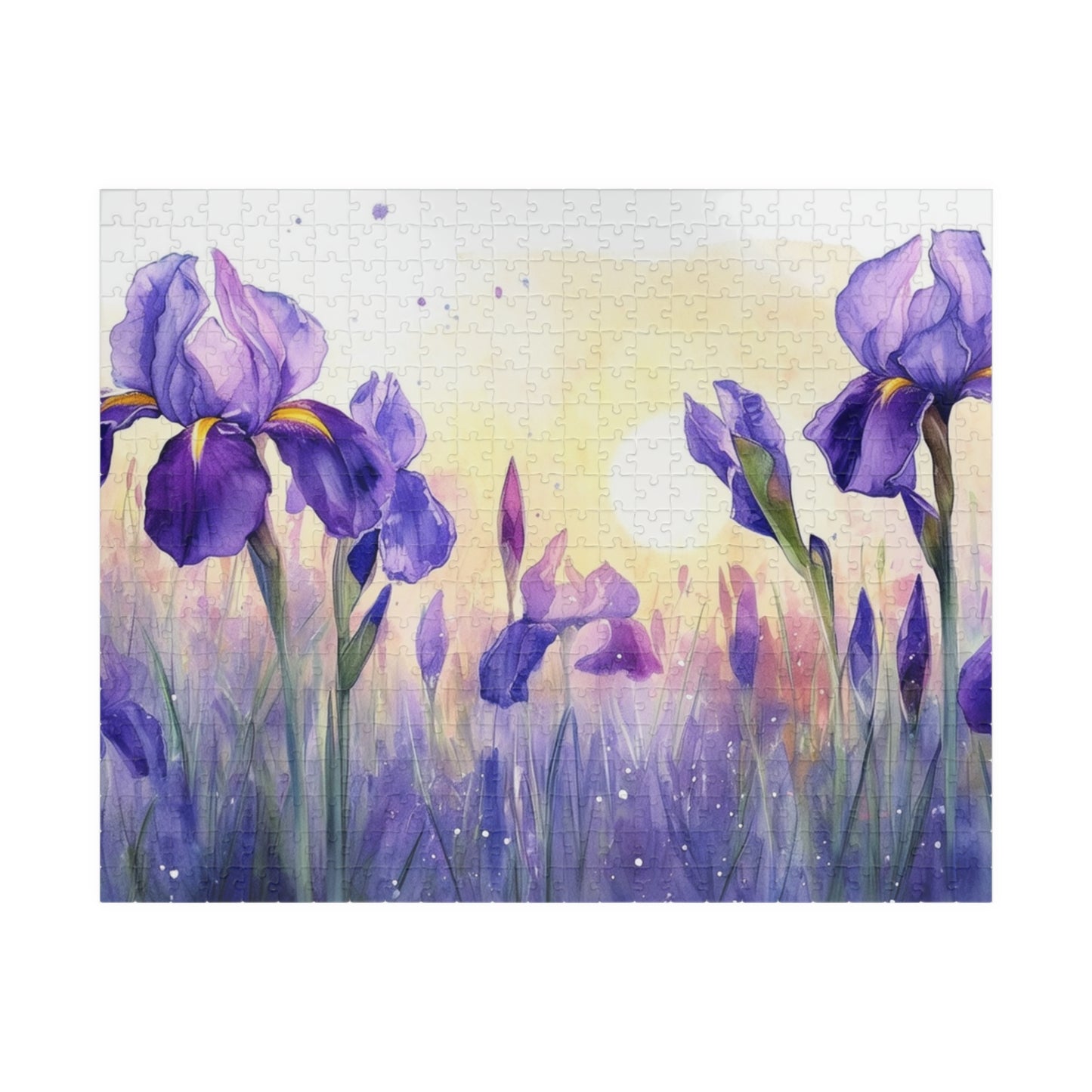 Beautiful Iris Painting Puzzle (110, 252, 520, 1014-piece)