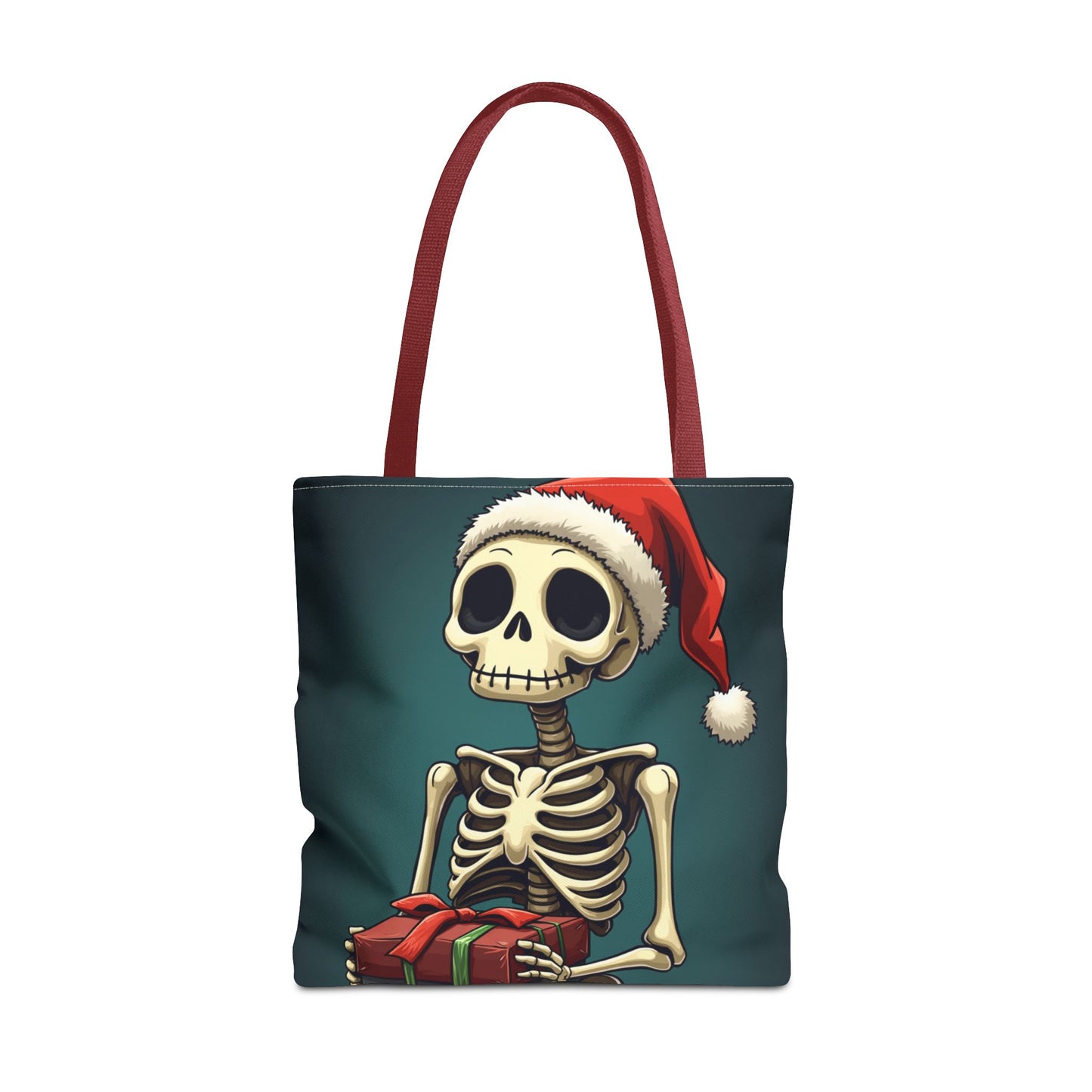 Cute Cartoon Holiday Skeleton Tote Bag (AOP)