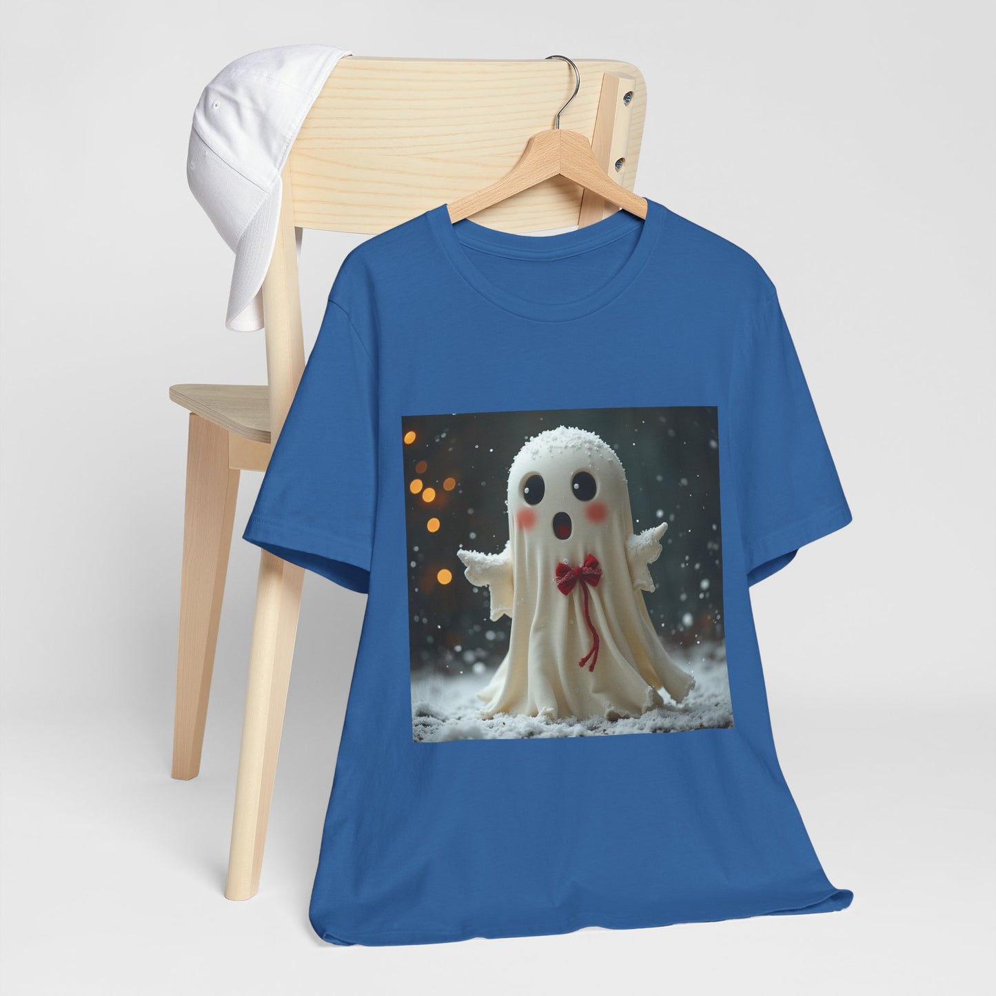 Cute Snow Ghost Unisex Jersey Tee