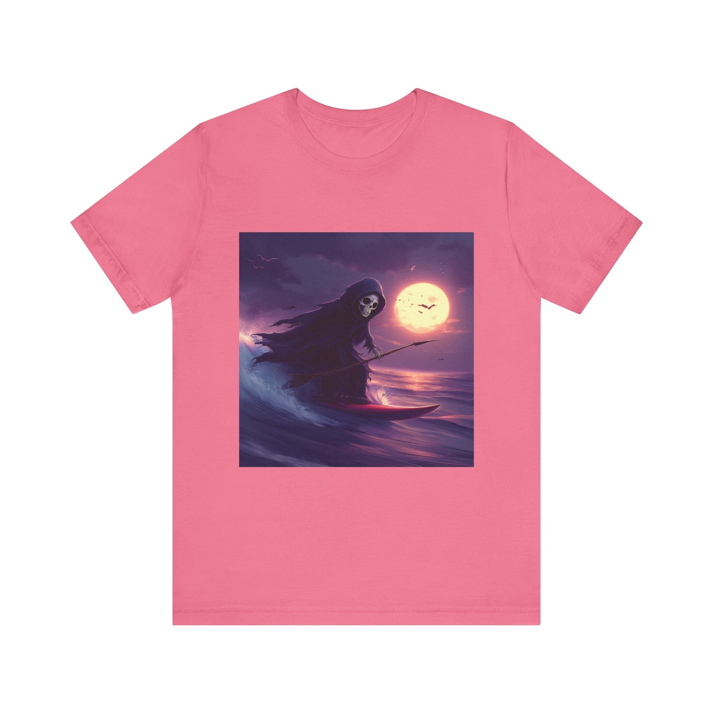 Surfing Grim Reaper Unisex Jersey Short Sleeve Tee