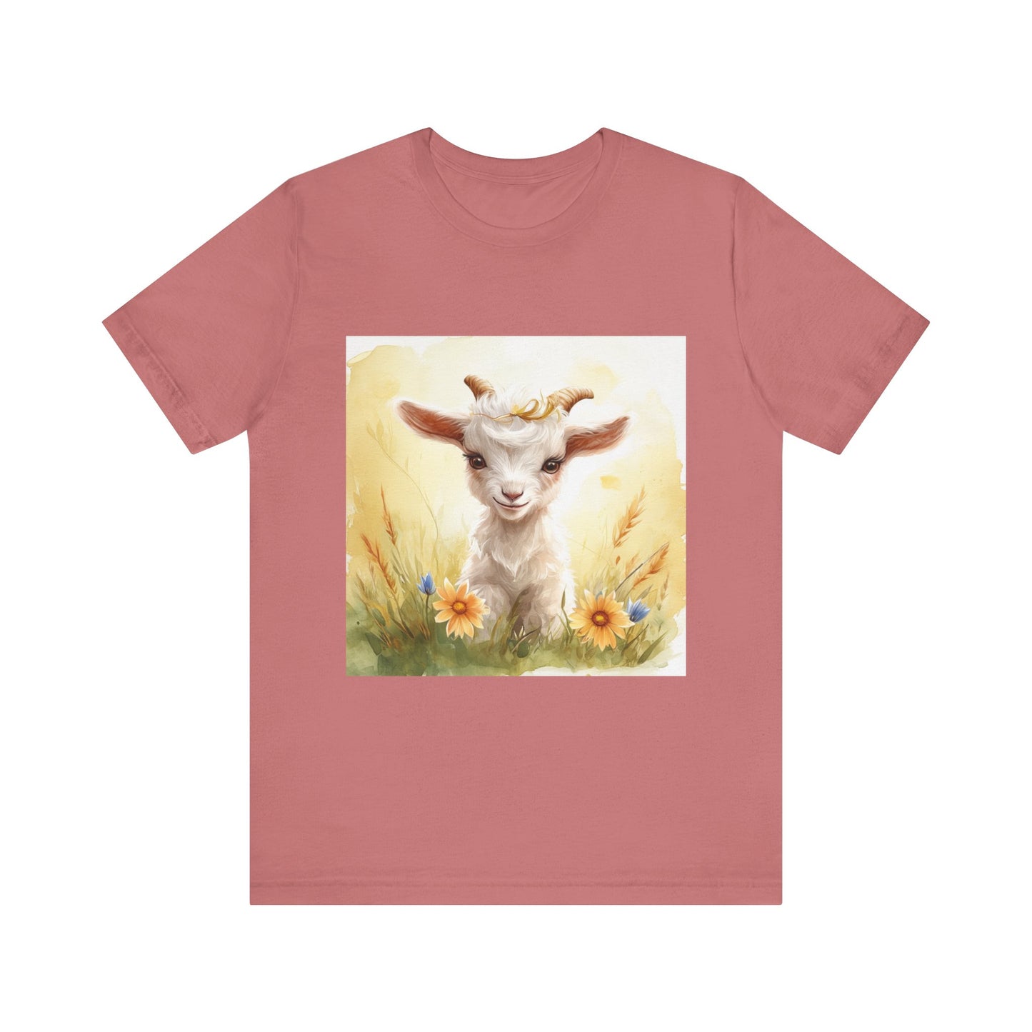 Adorable Goat Unisex Jersey Short Sleeve Tee