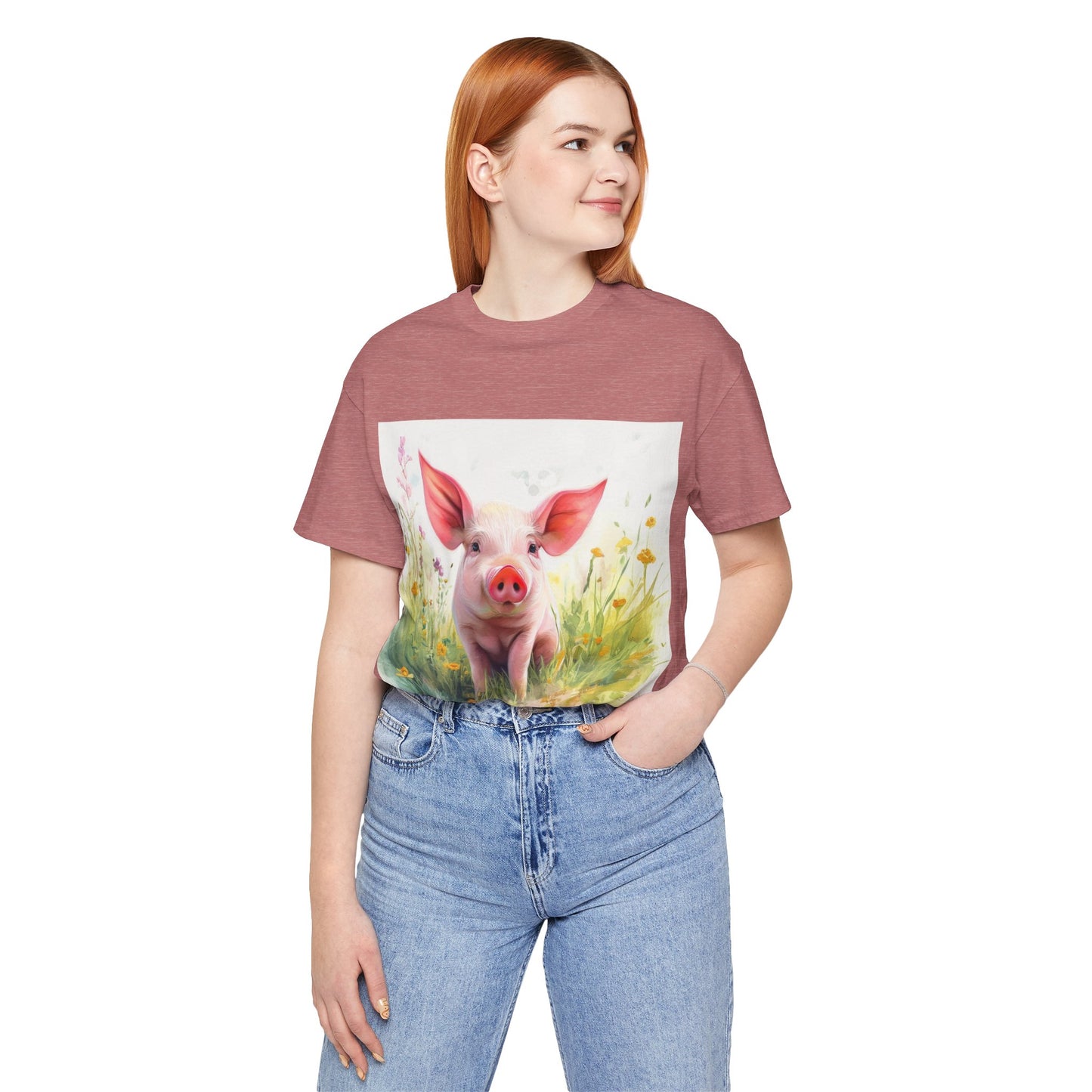 Playful Piglet Unisex Jersey Short Sleeve Tee