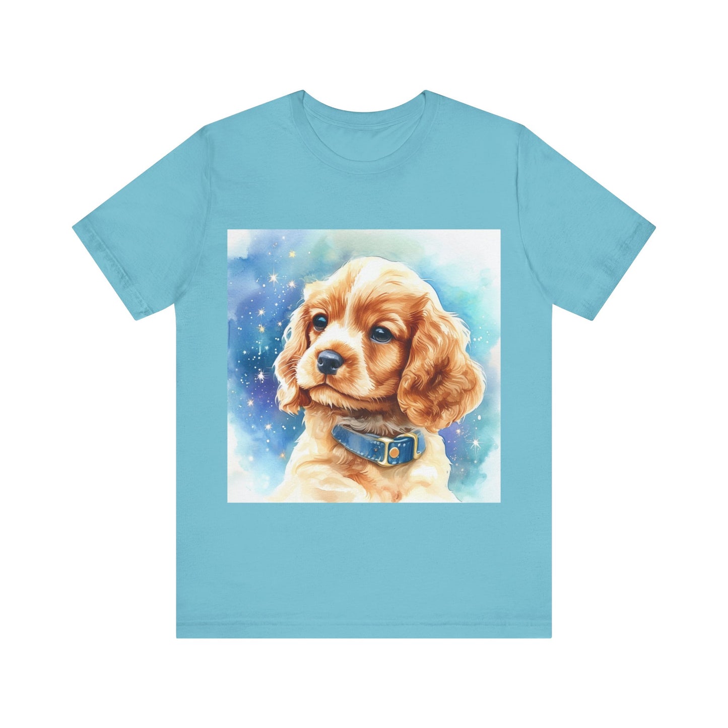 Starry Cocker Spaniel Unisex Jersey Short Sleeve Tee