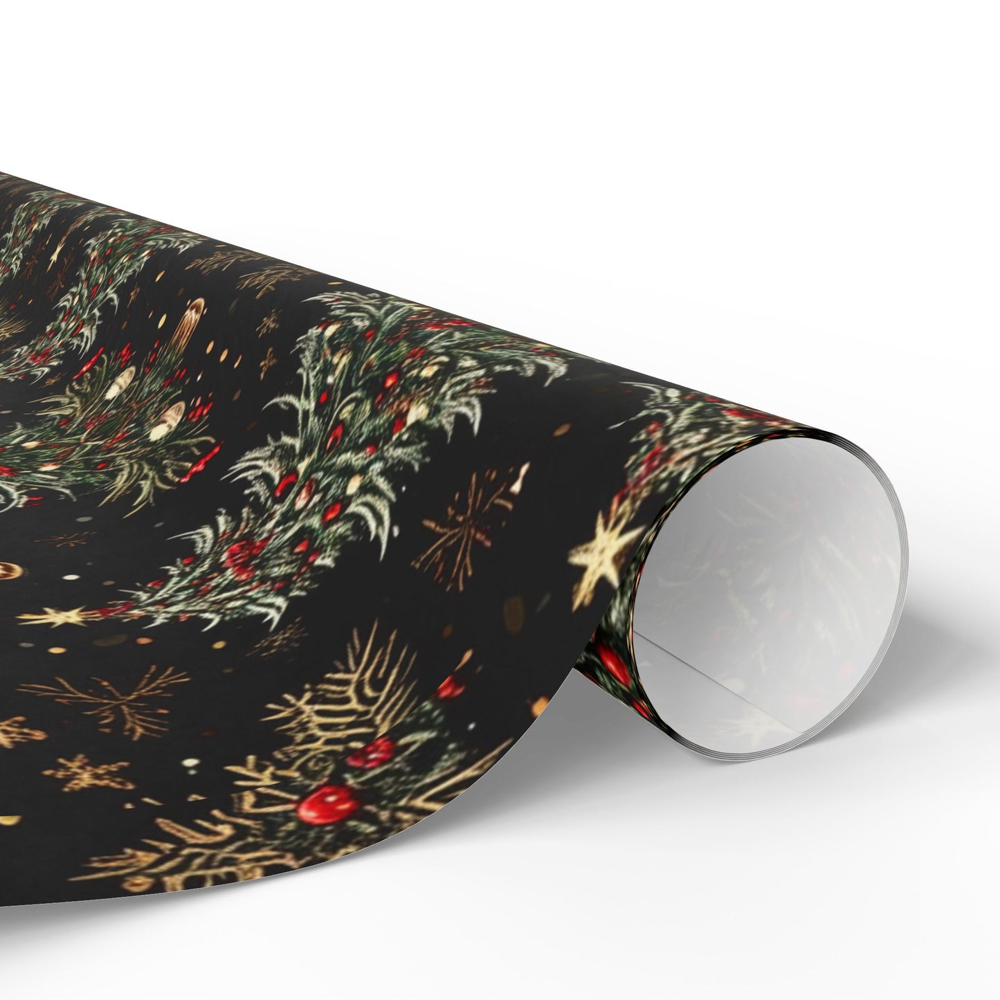 Dark Christmas Tree Pattern Wrapping Papers