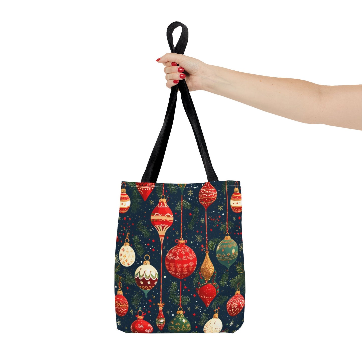 Dark Ornament Pattern Tote Bag (AOP)