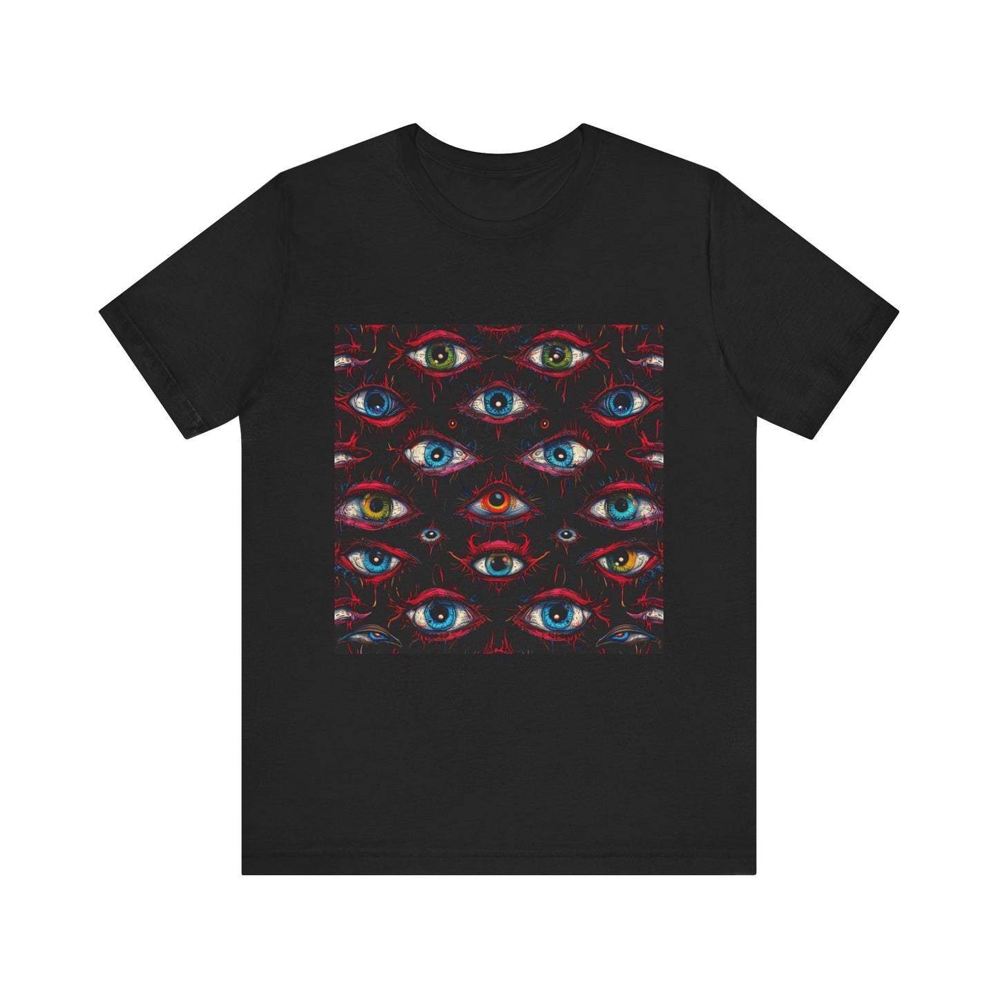 Creepy Eye Pattern Unisex Jersey Short Sleeve Tee