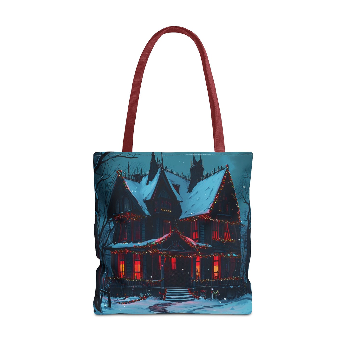 Festive Haunted House Tote Bag (AOP)