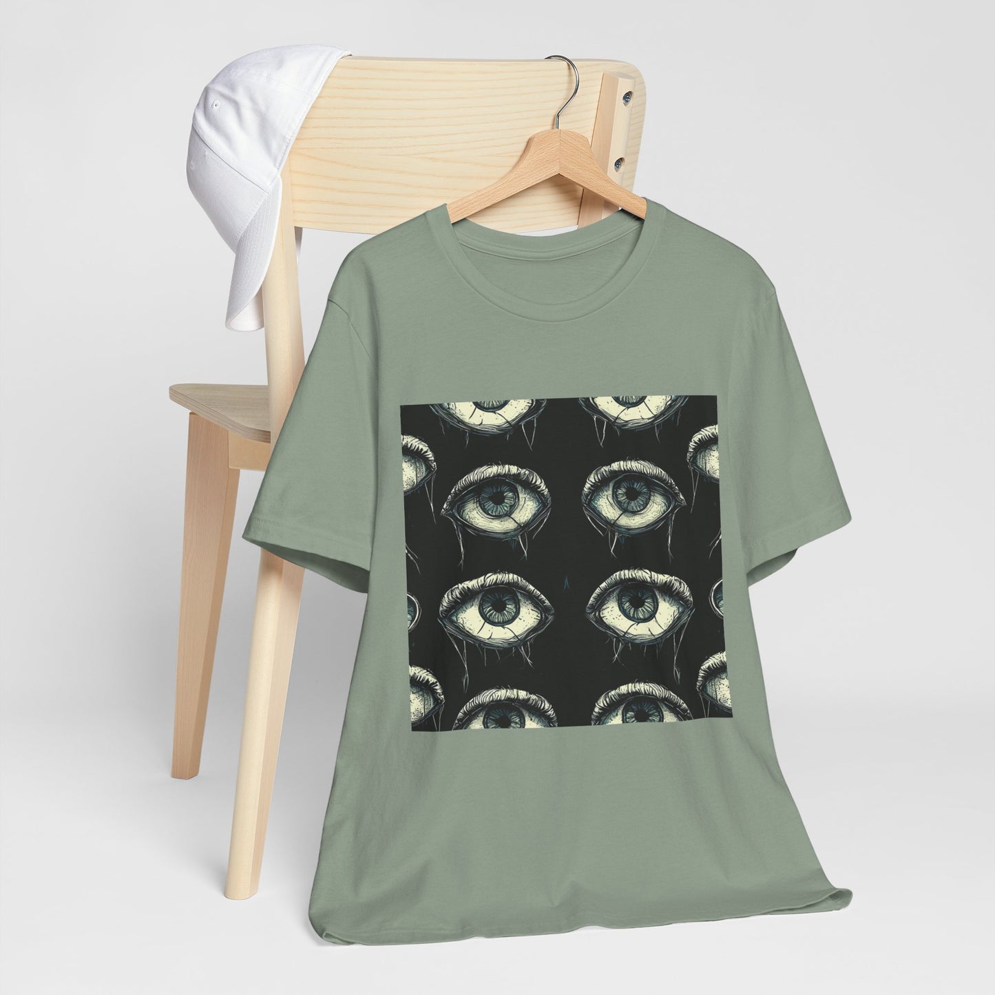 Spooky Eye Pattern Unisex Jersey Short Sleeve Tee