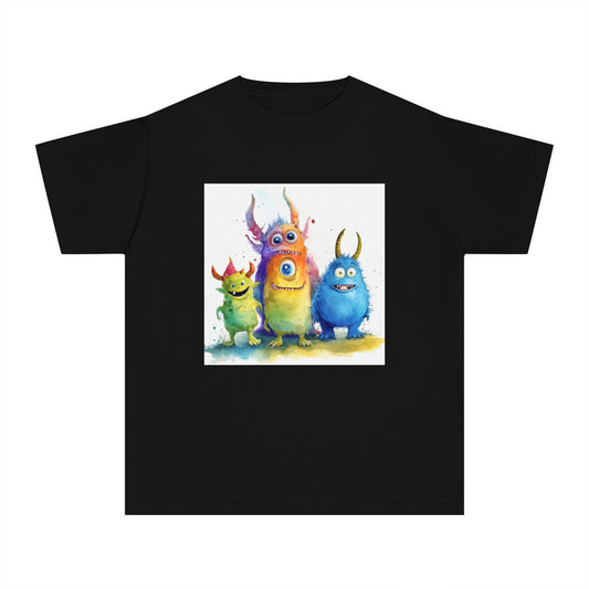 Funny Cartoon Movie Monsters Youth Midweight Tee