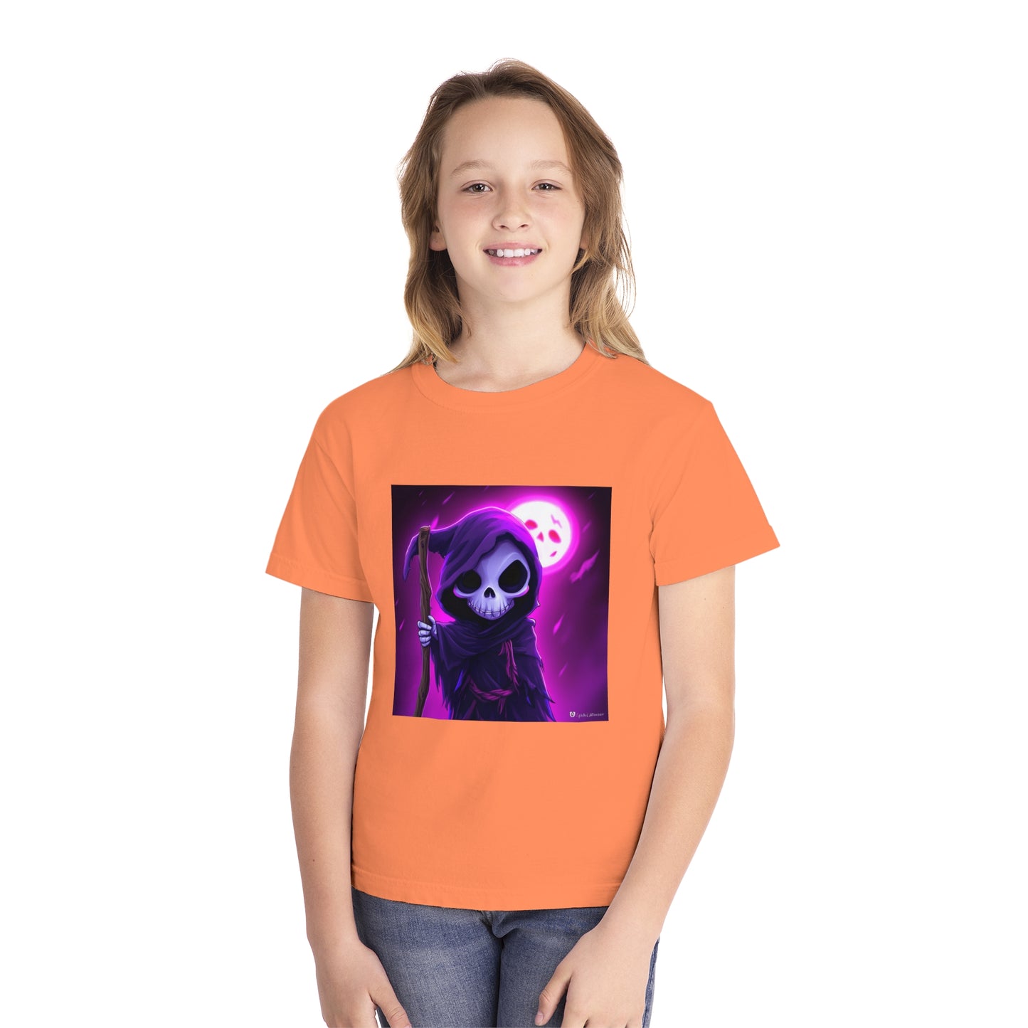 Smiling Moon Grim Reaper Youth Midweight Tee