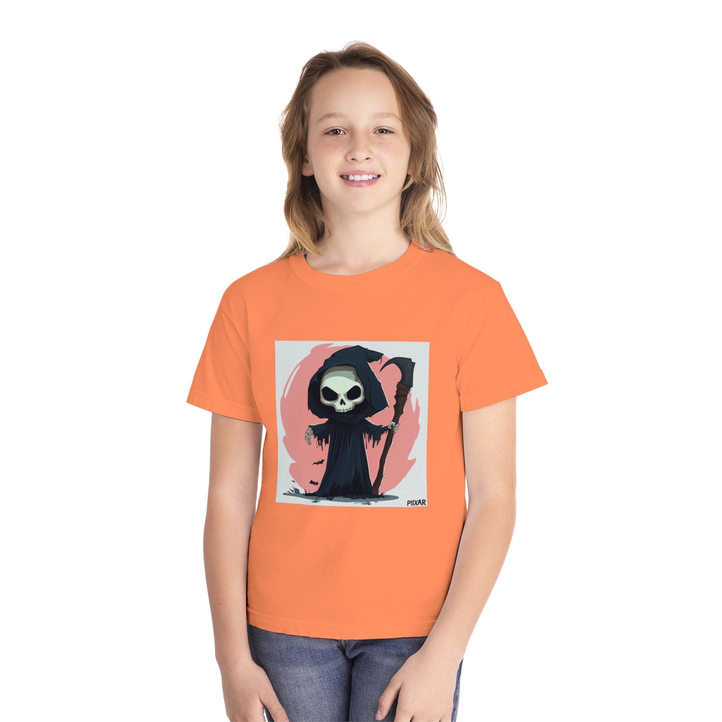 Cute Pink Grim Reaper Youth Midweight Tee