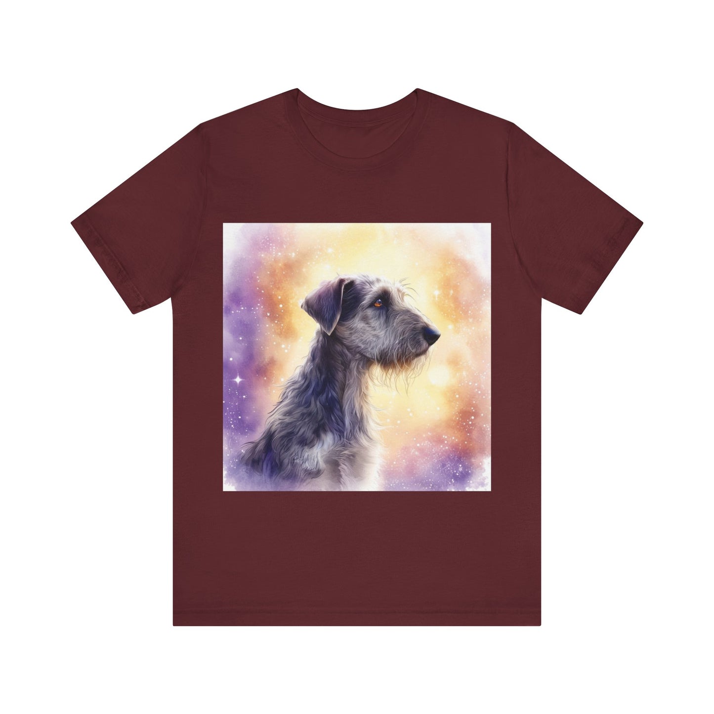 Watercolor Irish Wolf Hound Unisex Jersey Short Sleeve Tee