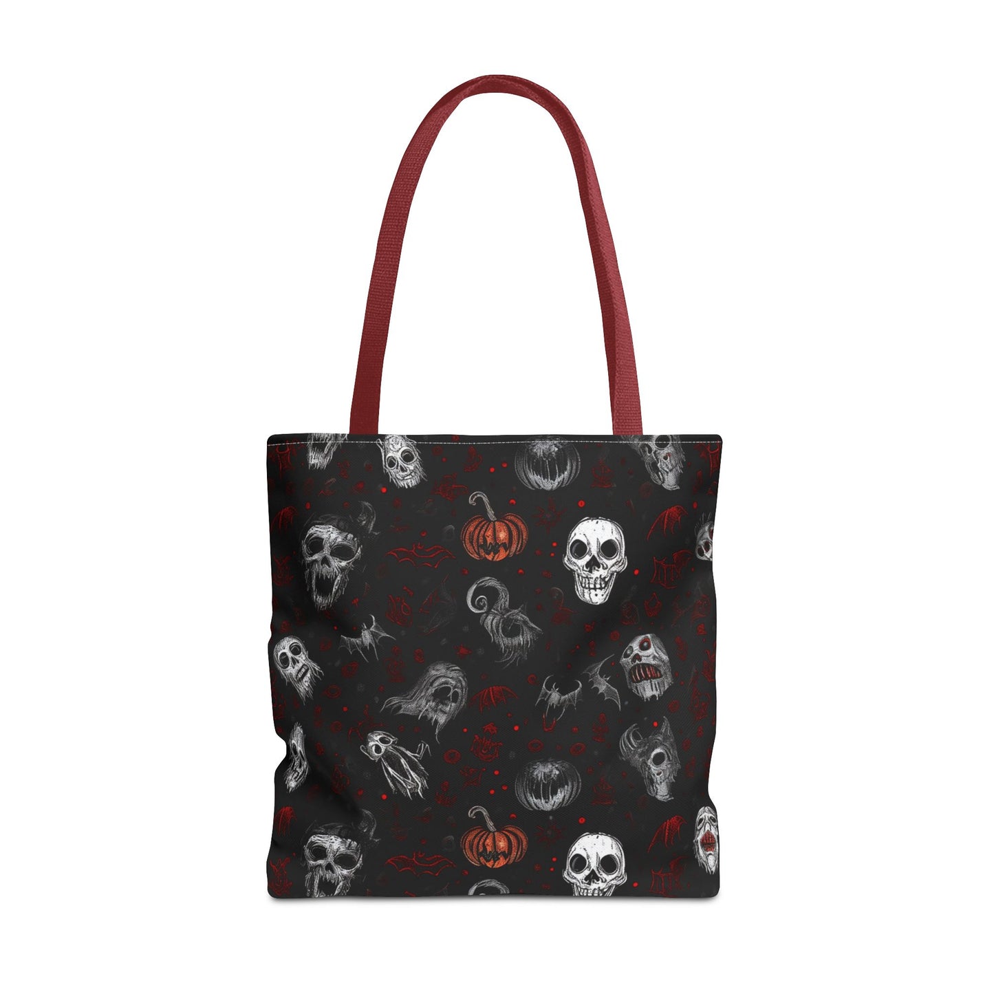 Scary Halloween Pattern Tote Bag (AOP)