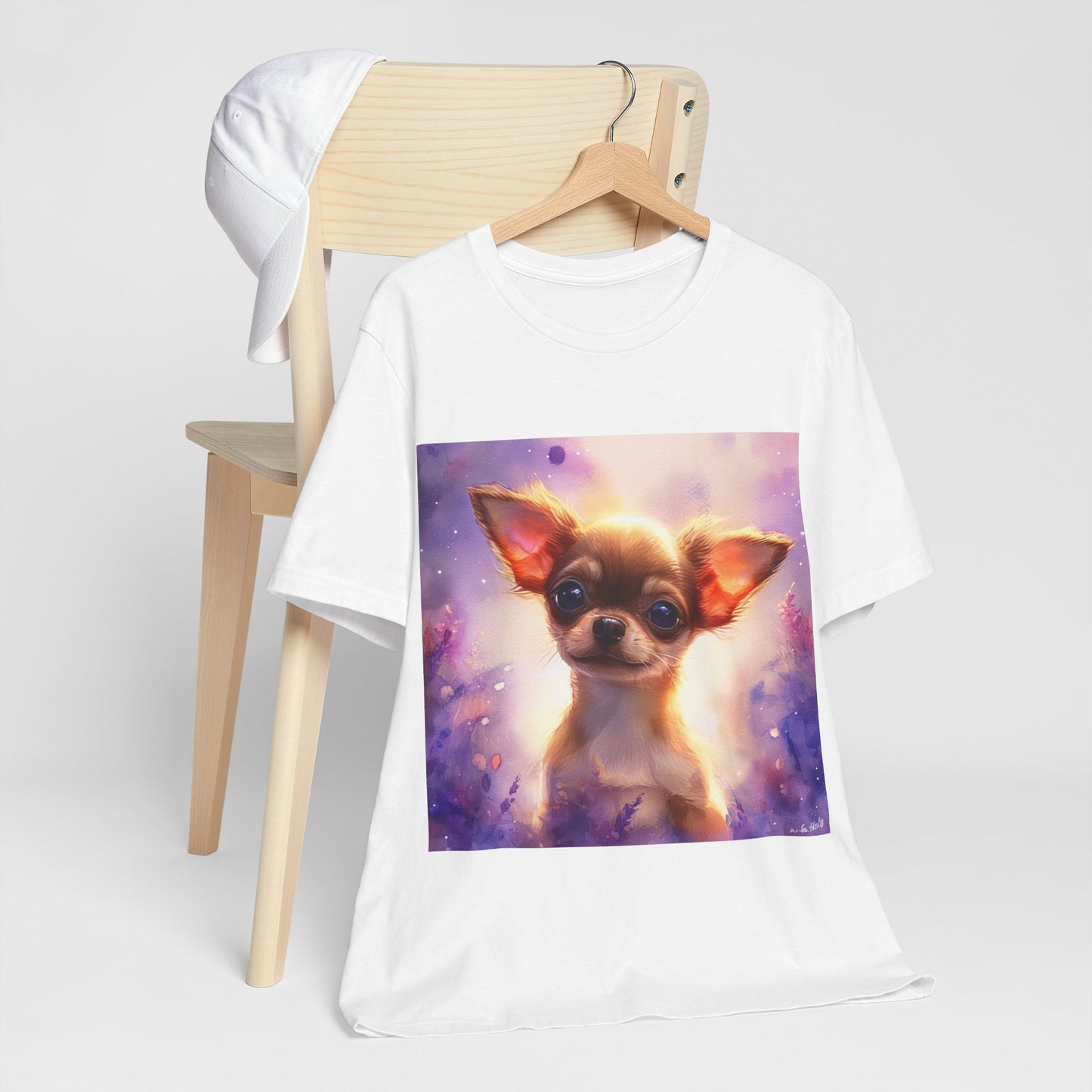 Galaxy Chihuahua Unisex Jersey Short Sleeve Tee