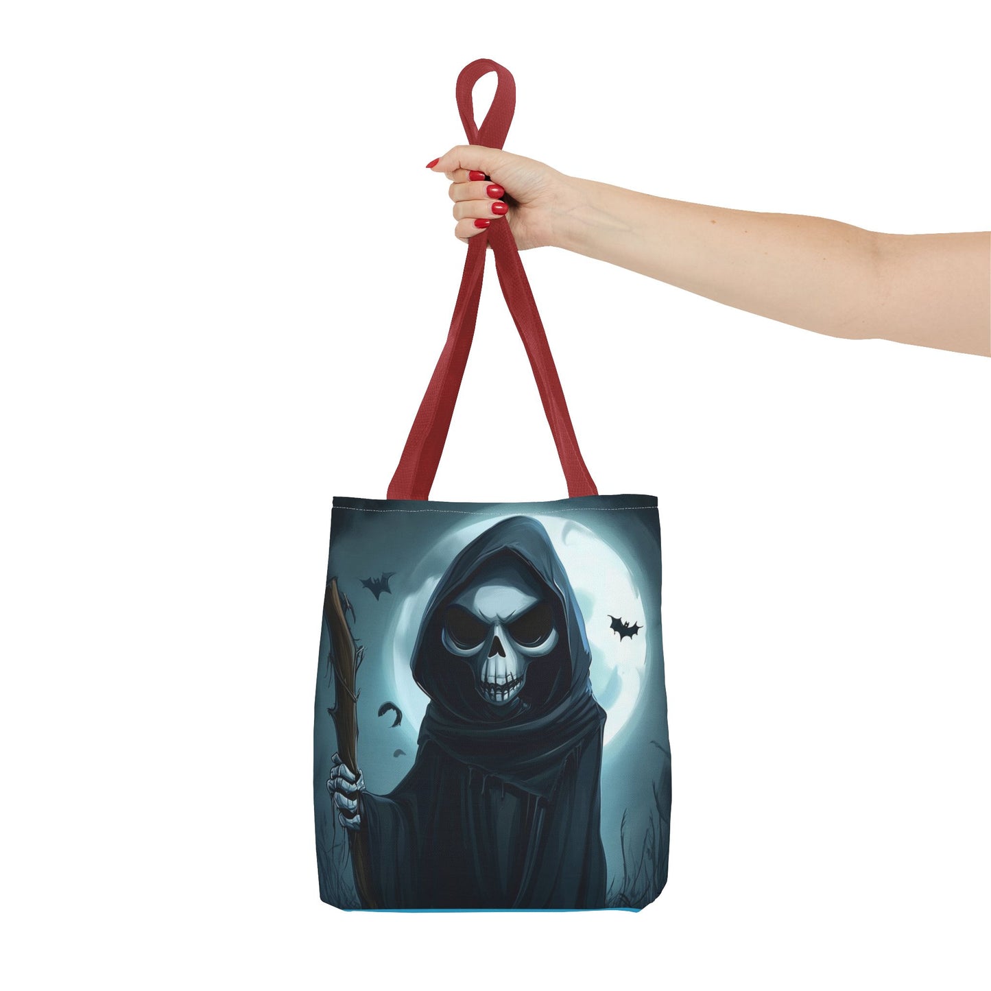 Spooky Grim Reaper Tote Bag (AOP)