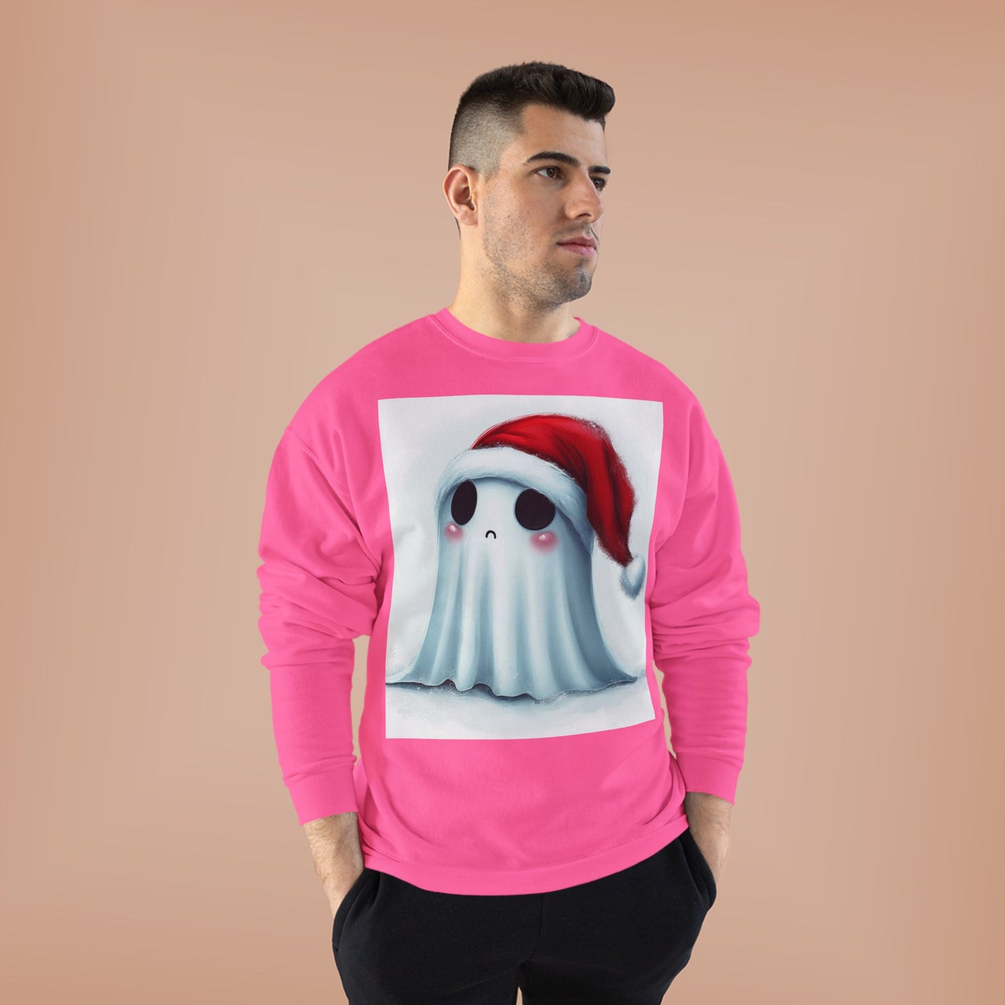 Holiday Ghost Unisex EcoSmart® Crewneck Sweatshirt