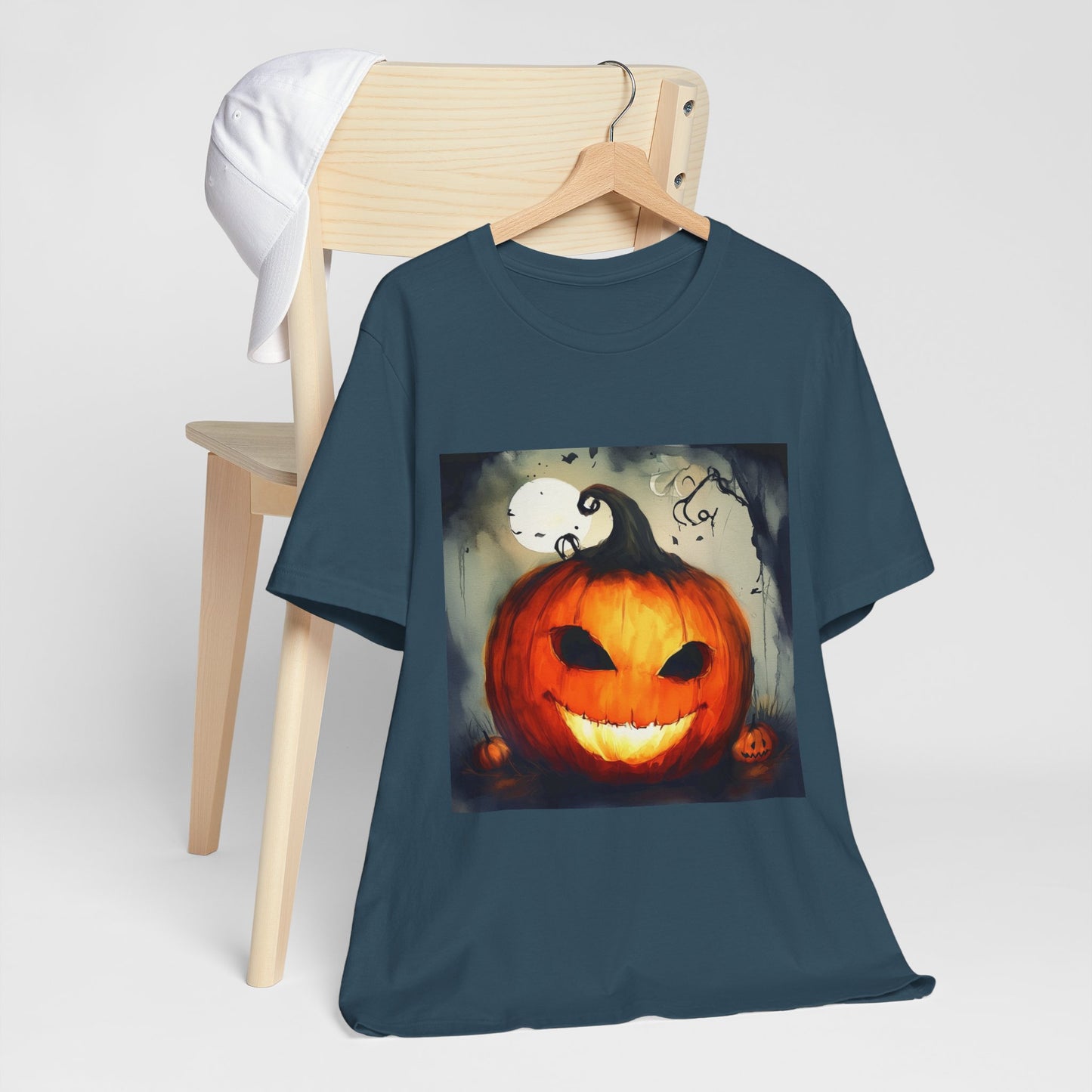 Spooky Jack o Lantern Unisex Jersey Short Sleeve Tee