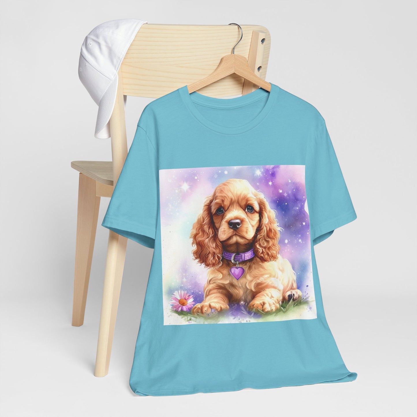 Cute Cocker Spaniel Unisex Jersey Short Sleeve Tee