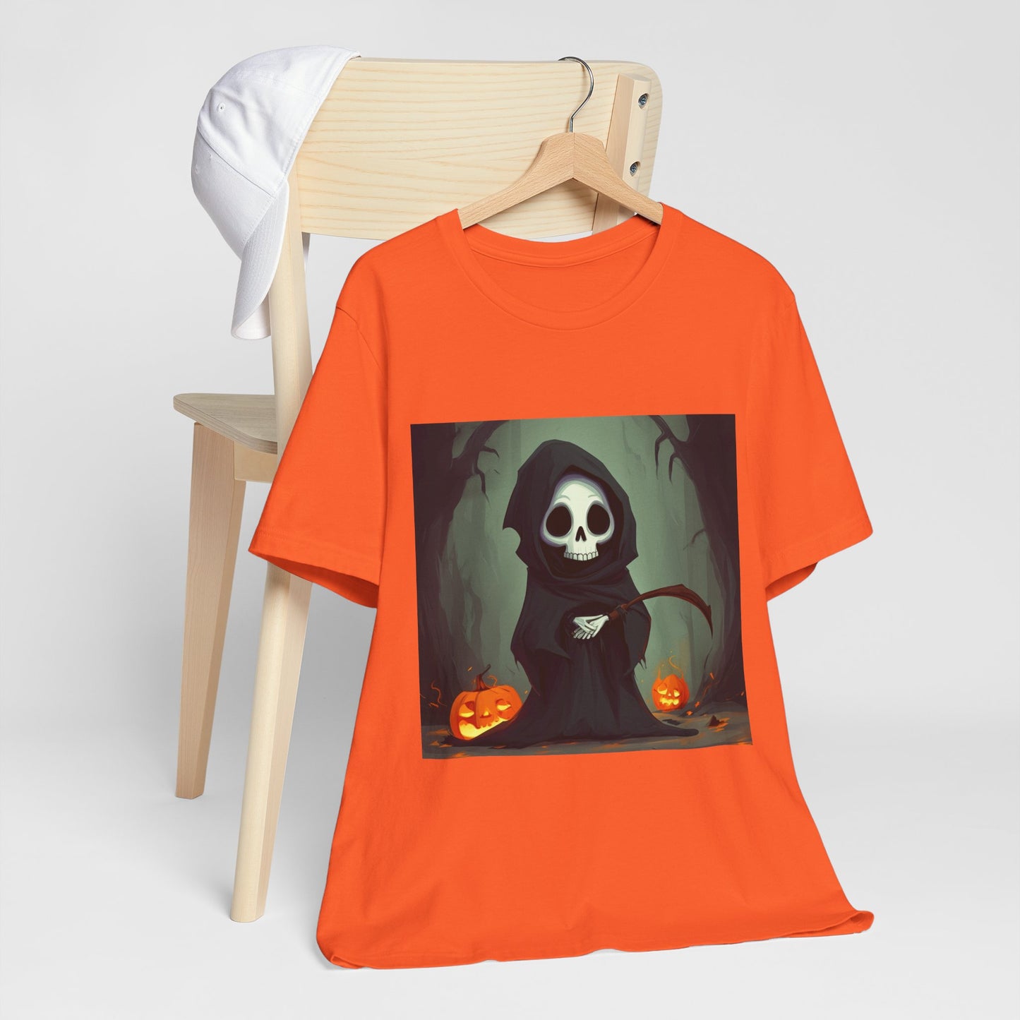 Spooky Forest Grim Reaper Unisex Jersey Short Sleeve Tee