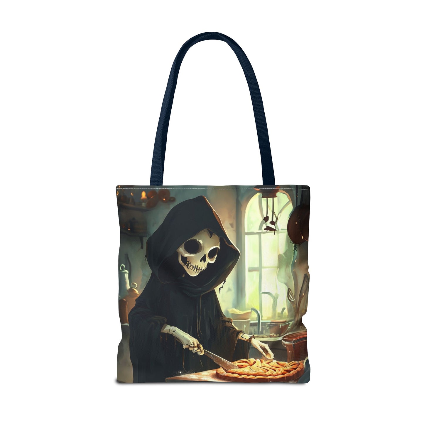 Grim Reaper Baking Pie Tote Bag (AOP)