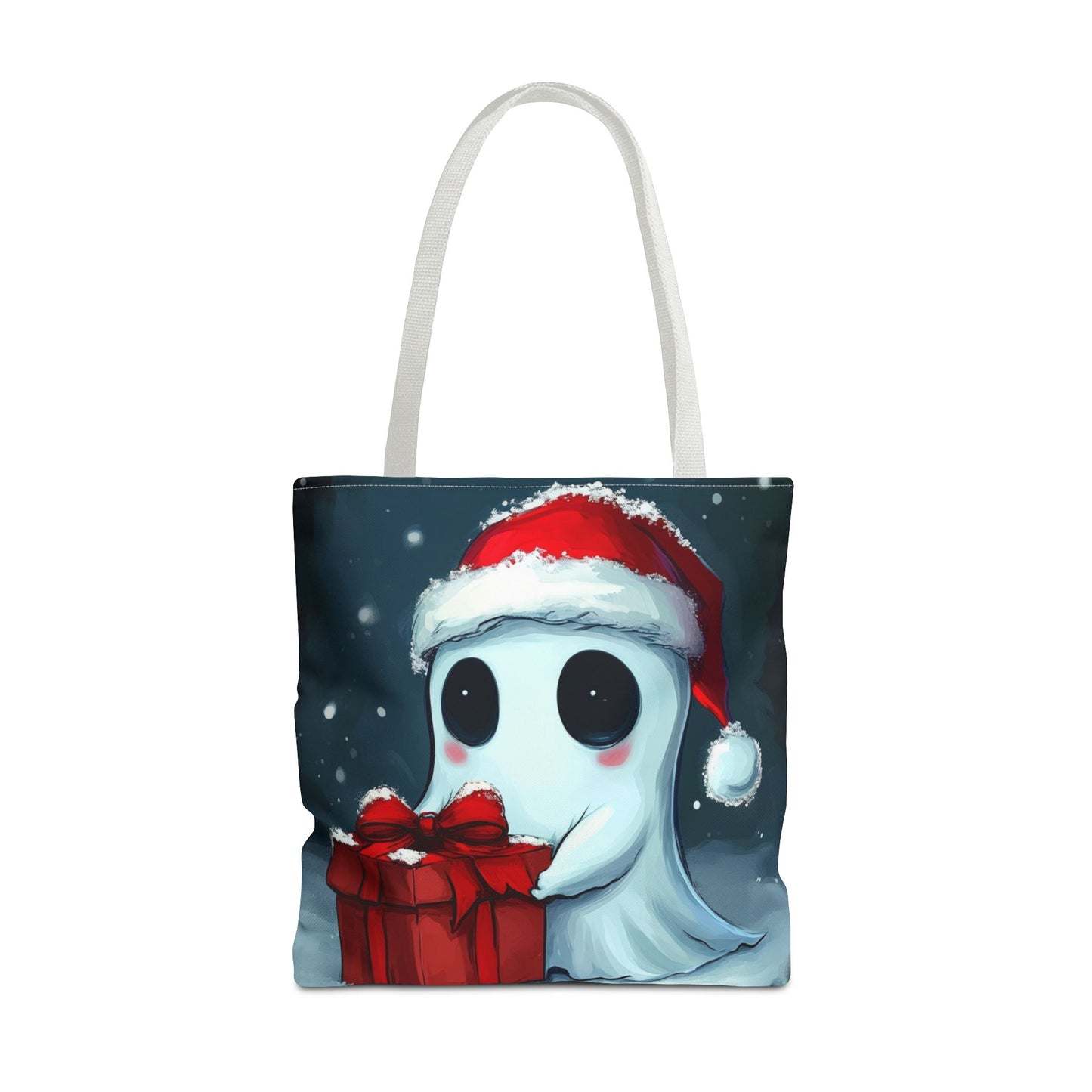 Cute Holiday Ghost Tote Bag (AOP)