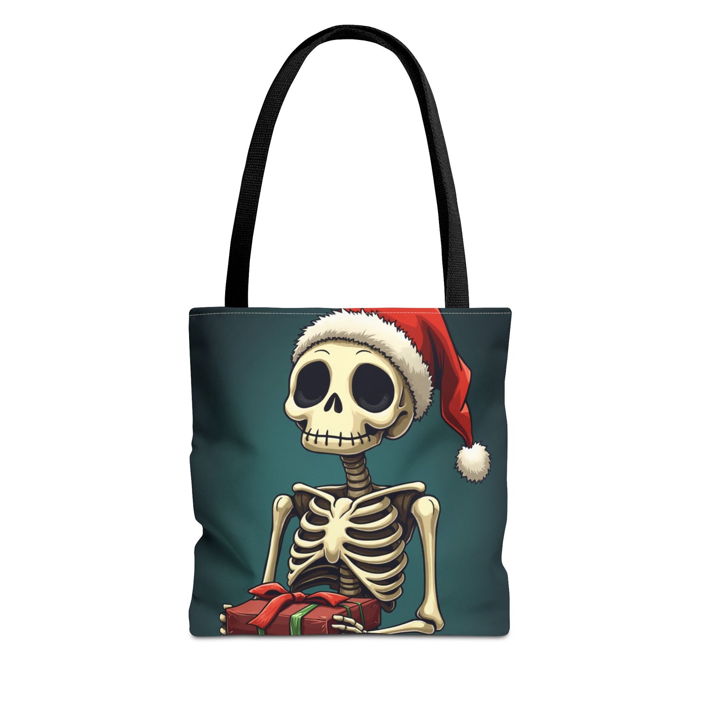 Cute Cartoon Holiday Skeleton Tote Bag (AOP)