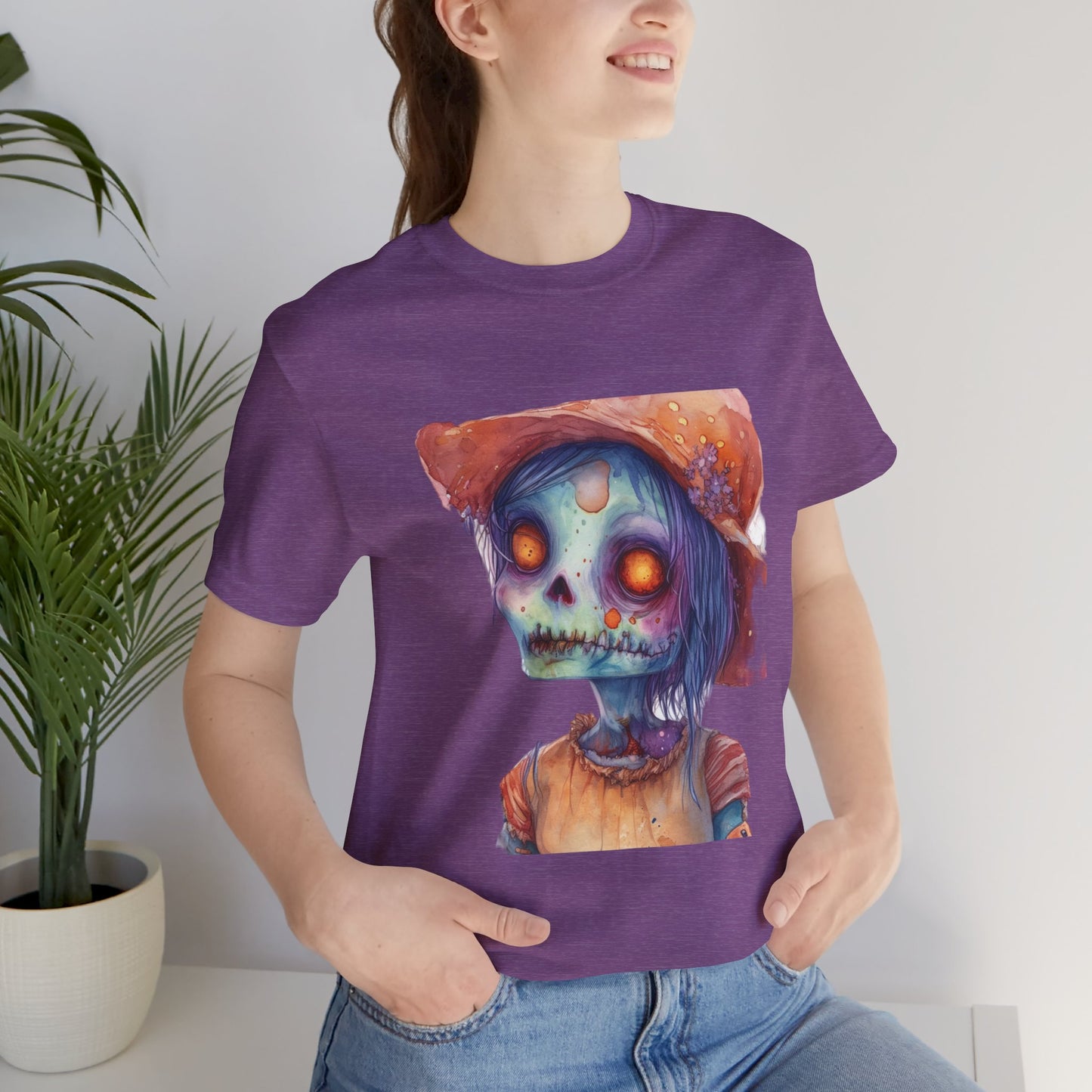 Cute Zombie Unisex Jersey Short Sleeve Tee