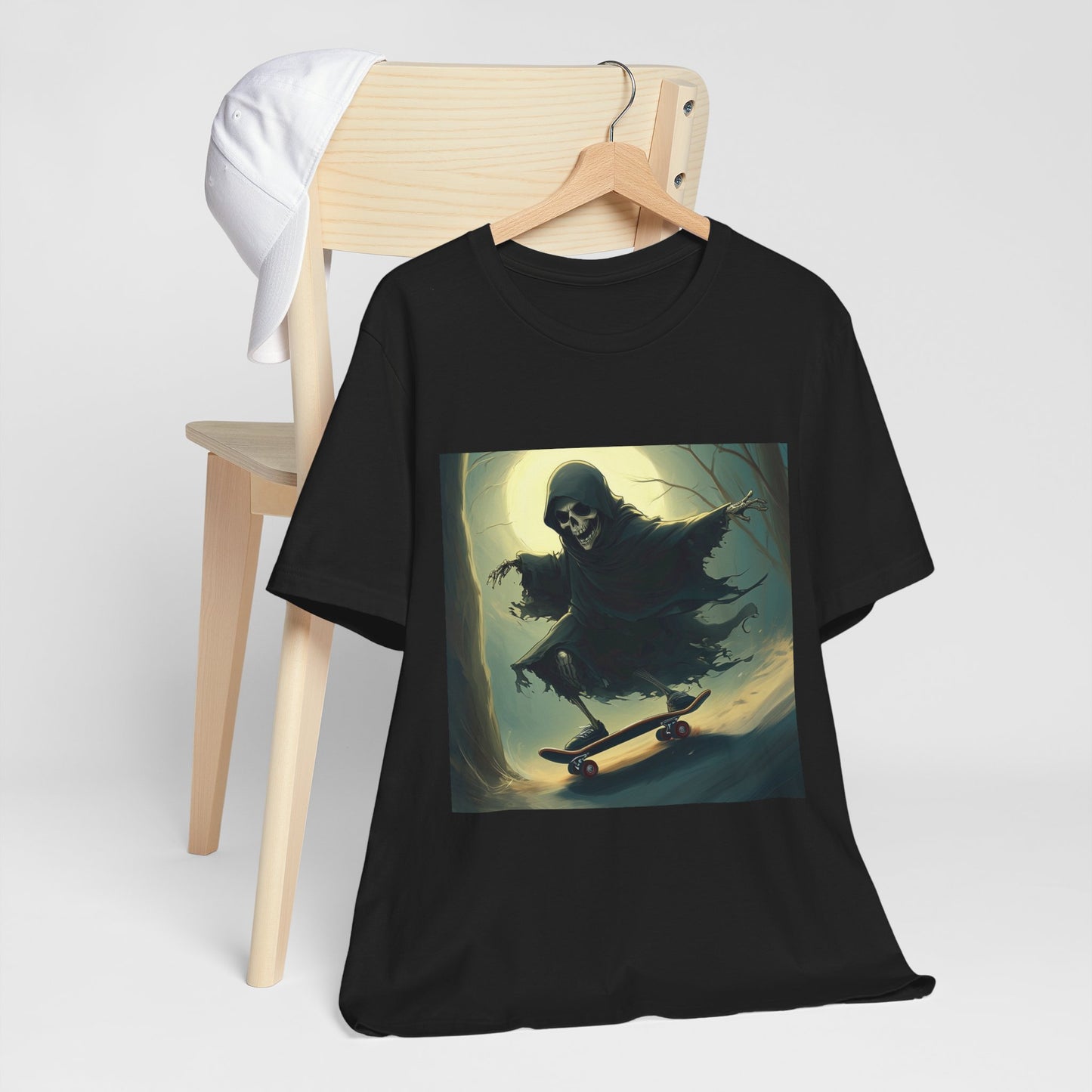 Downhill Skating Grim Reaper Unisex Jersey Short Sleeve Tee