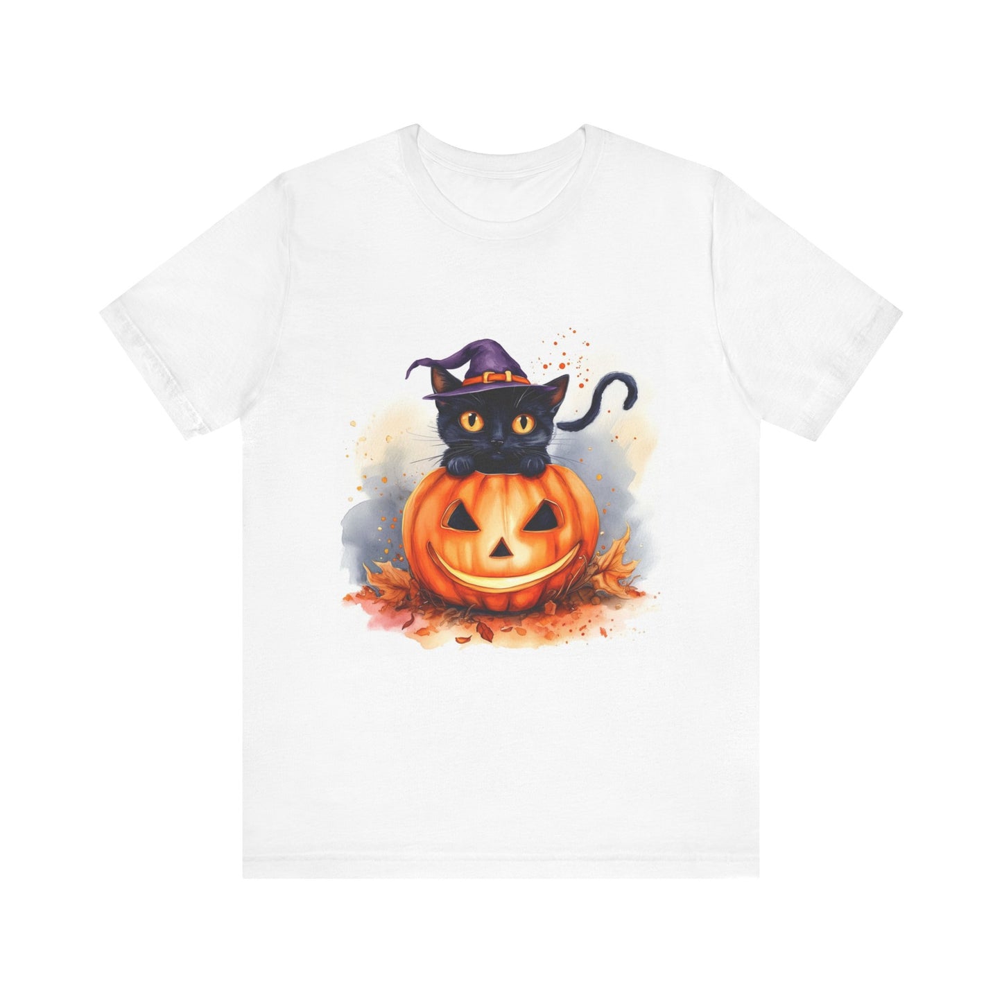 Halloween Cat Unisex Jersey Short Sleeve Tee