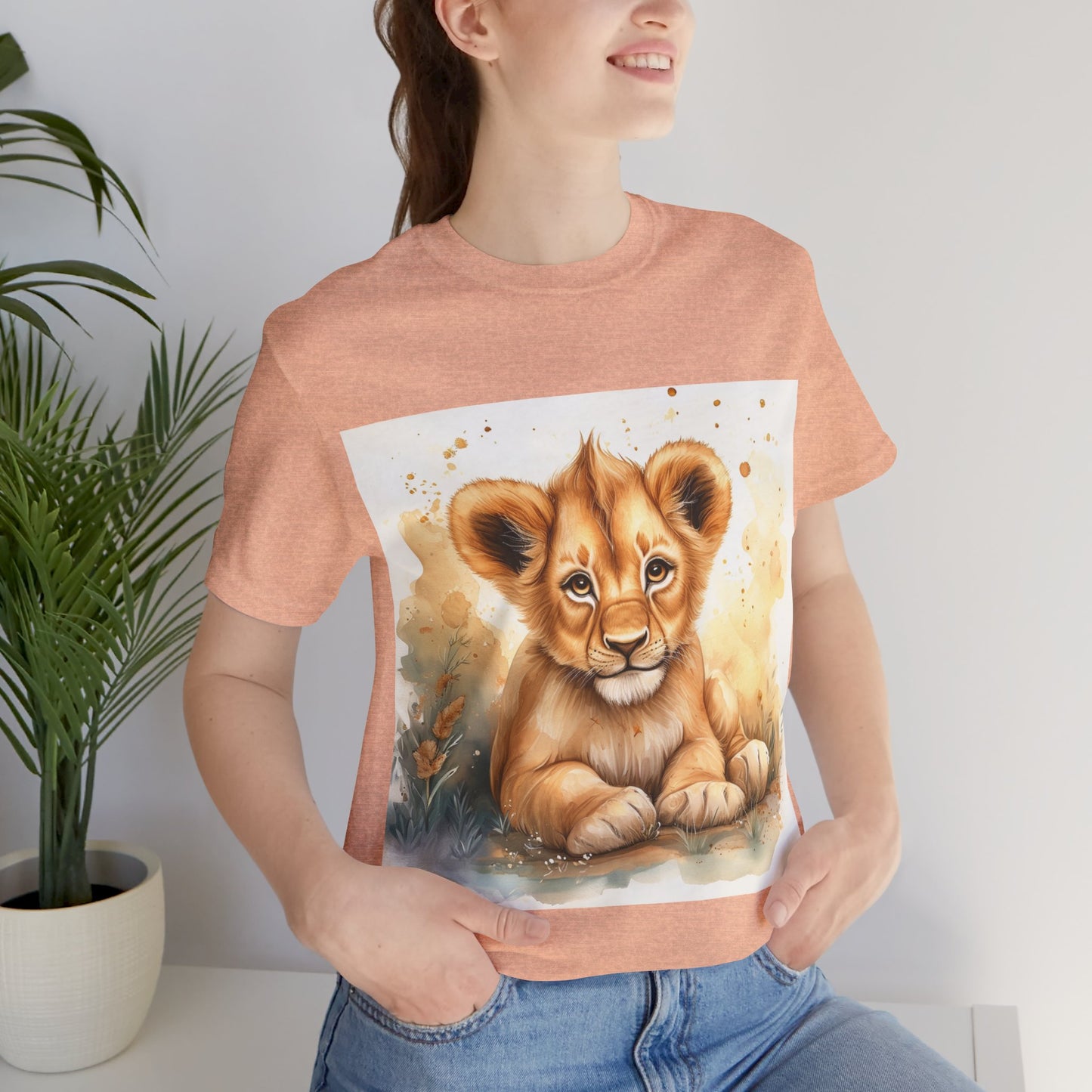 Cute Lion Cub Unisex Jersey Short Sleeve Tee