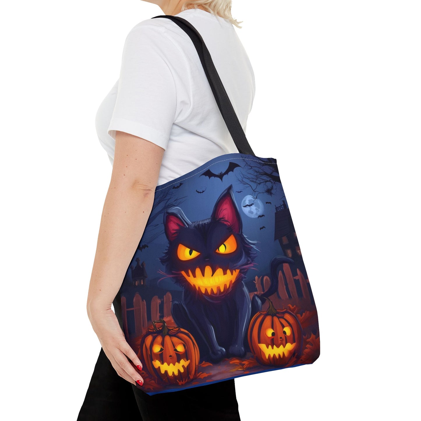 Spooky Cat Tote Bag (AOP)