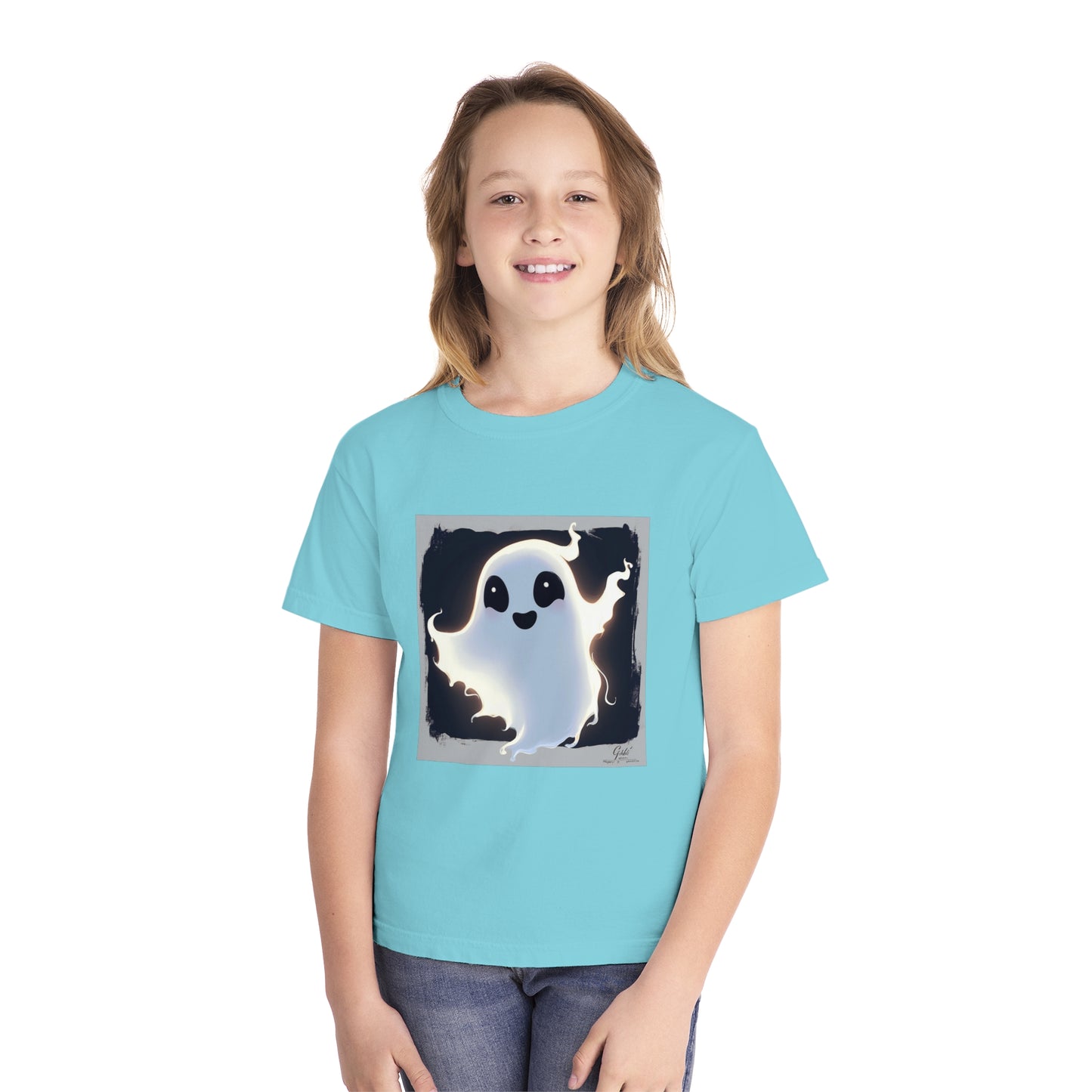 Cute Happy Ghost Youth Midweight Tee