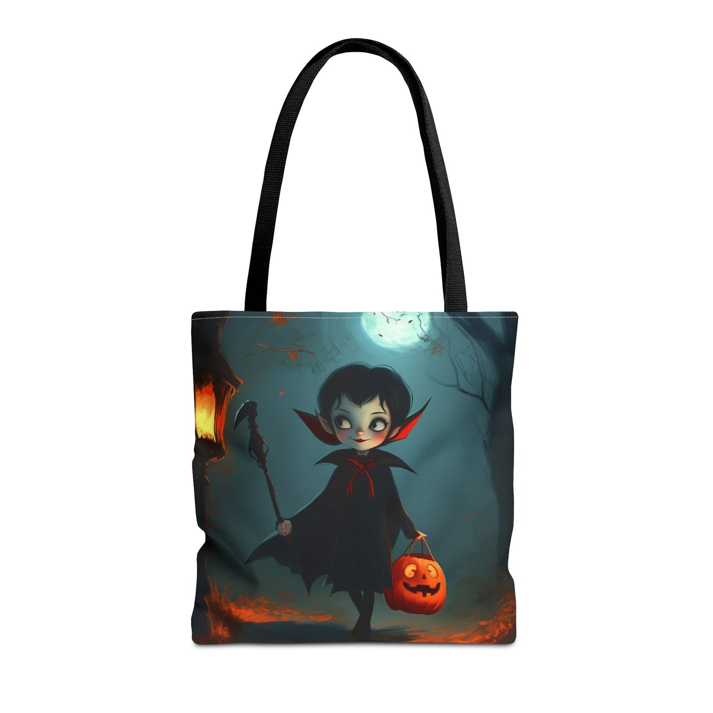 Cute Trick or Treating Vampire Tote Bag (AOP)