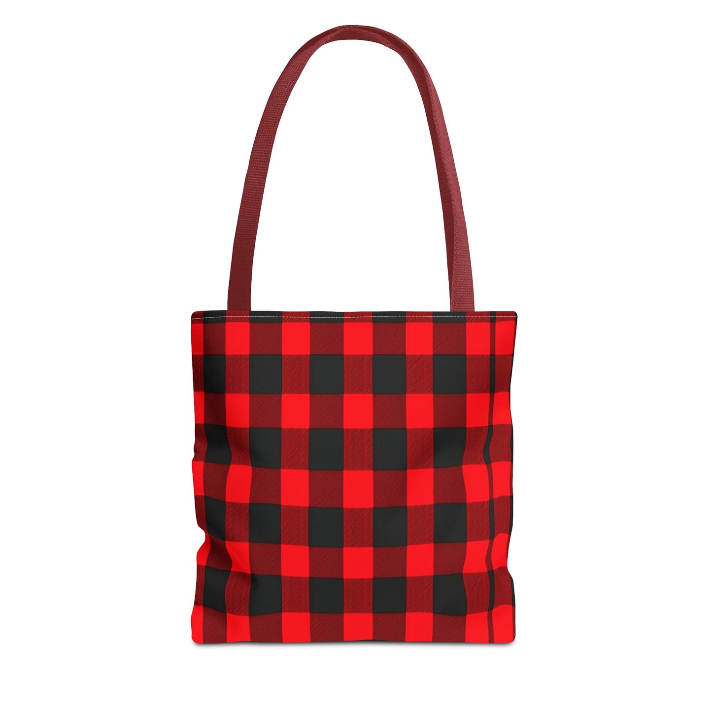 Red and Black Plaid Tote Bag (AOP)