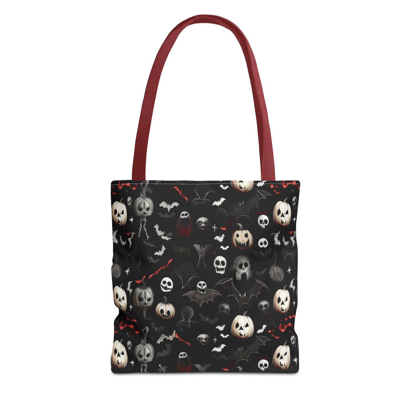 Creepy Halloween Pattern Tote Bag (AOP)