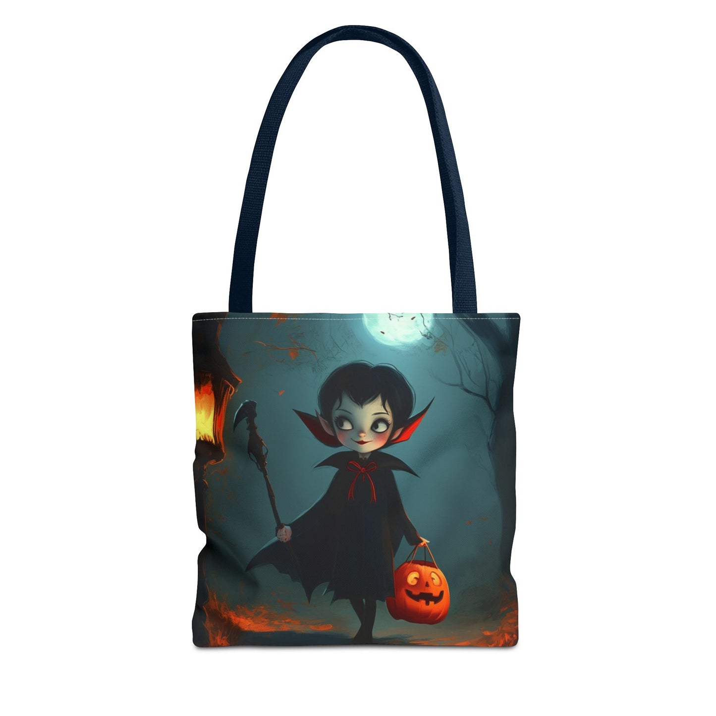 Cute Trick or Treating Vampire Tote Bag (AOP)