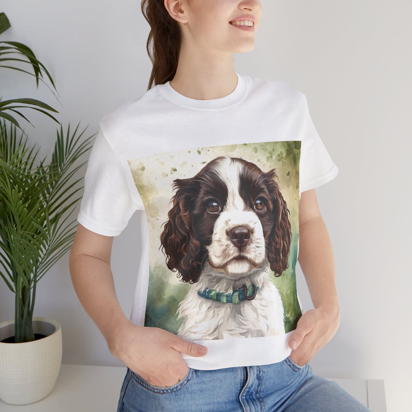 Springer Spaniel Unisex Jersey Short Sleeve Tee