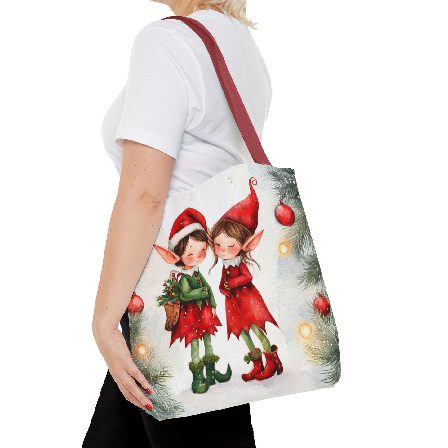 Watercolor Elves Tote Bag (AOP)