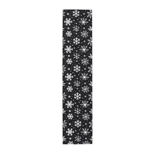 Dark Snowflake Table Runner (Cotton, Poly)