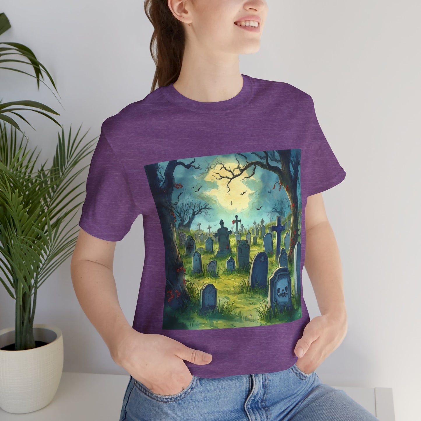 Comic Graveyard Unisex Jersey Short Sleeve Tee